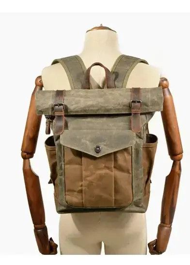 Japanese Brand Vintage Retro Canvas Backpack Size ONE SIZE - 2 Thumbnail