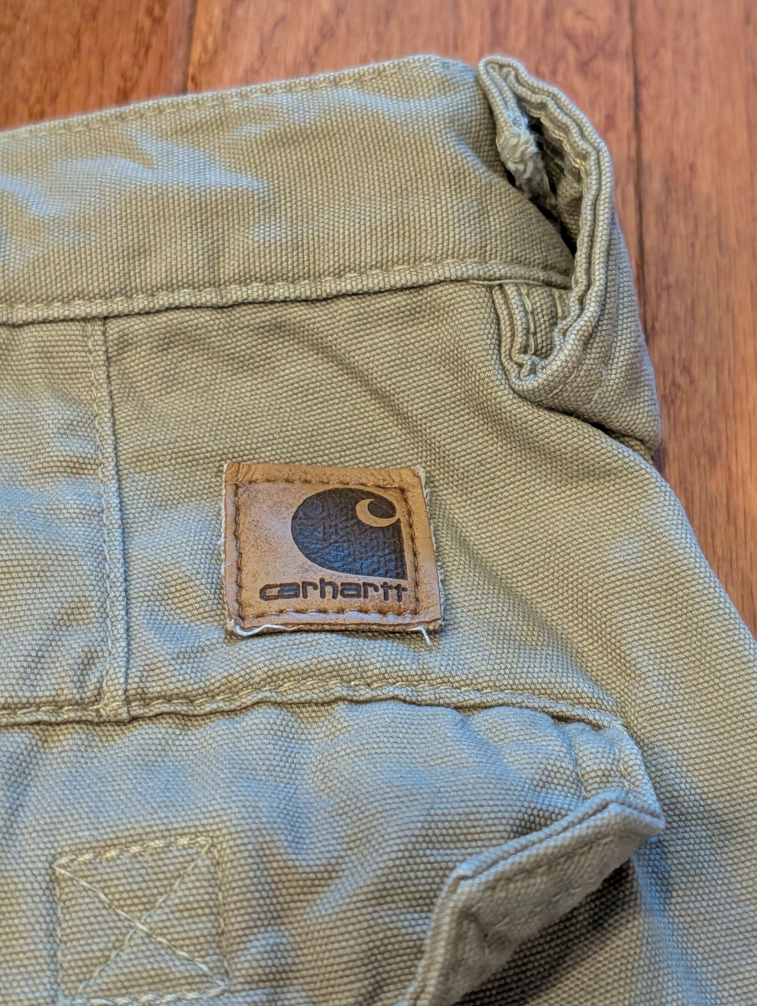 Carhartt Vintage 90s Carhartt 42x10 Khaki Tan Shorts Size US 42 / EU 58 - 2 Thumbnail