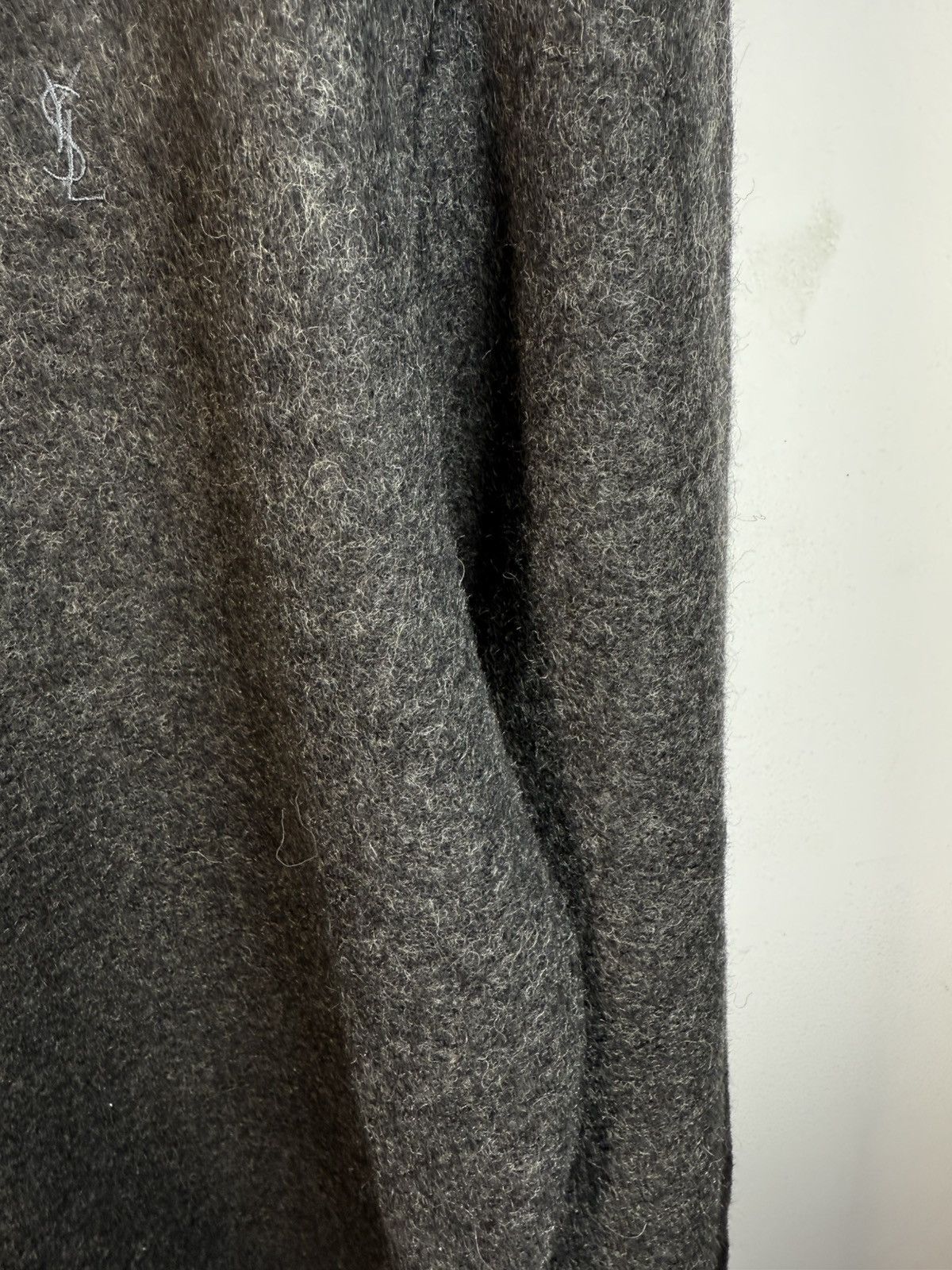 Yves Saint Laurent Wool YSL Sweater Soft Warm Grey YSL Sweatshirt Size US M / EU 48-50 / 2 - 14 Thumbnail