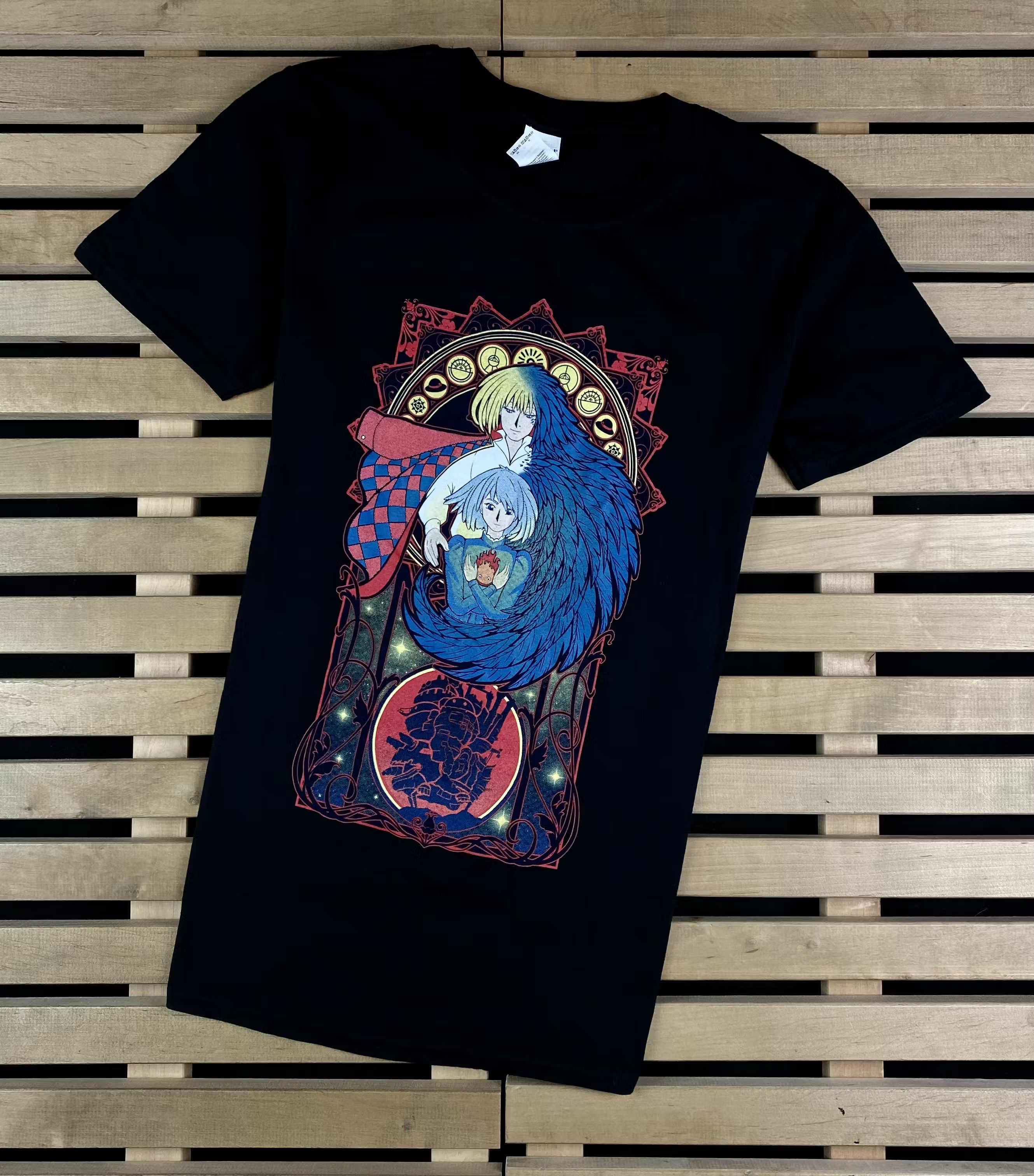 Other Mens Moving Castle Trio Vintage T-Shirt Size S Size US S / EU 44-46 / 1 - 1 Thumbnail
