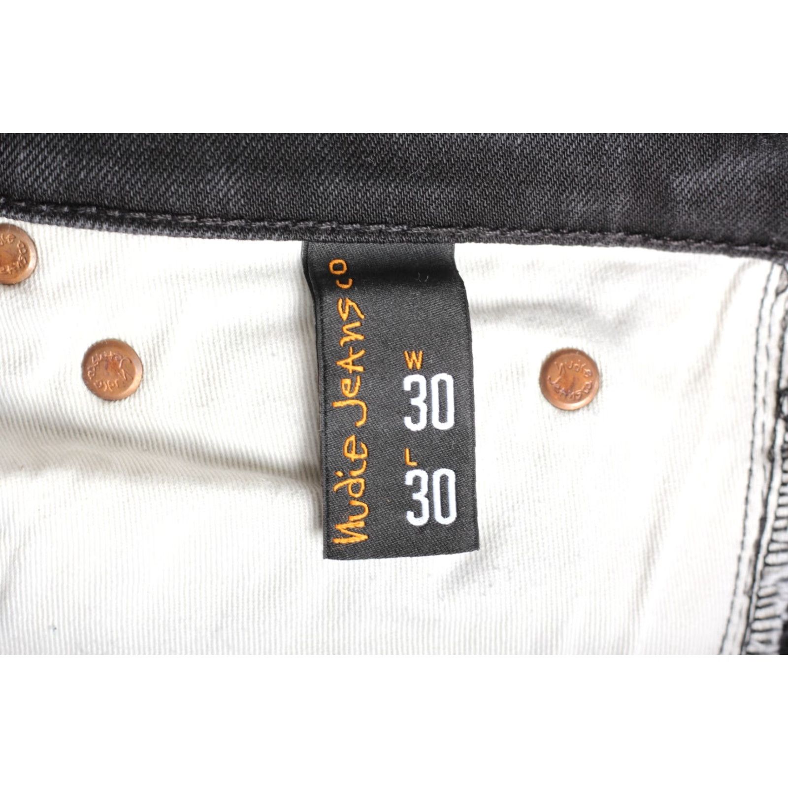 Nudie Jeans NUDIE JEANS Grim Tim Dry Cold BLACK Jeans Men Size W30 L30 Slim Straight DZ7882 Size US 30 / EU 46 - 7 Thumbnail
