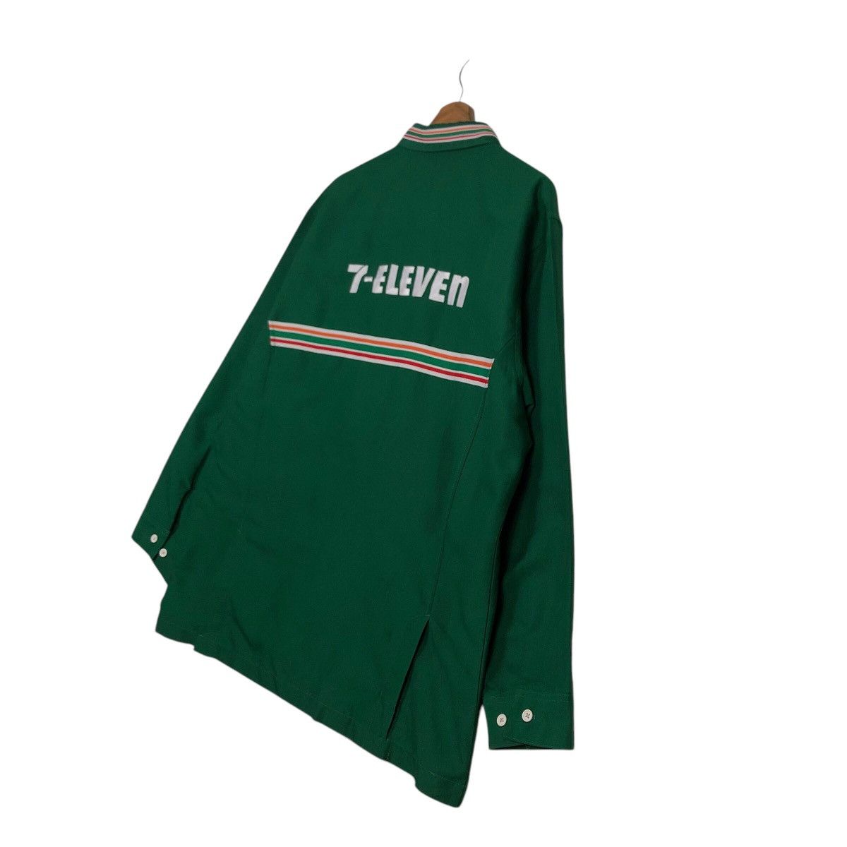 Japanese Brand 📌Vintage Worker Shirt Jacket 7-Eleven Big Logo Size US L / EU 52-54 / 3 - 11 Thumbnail