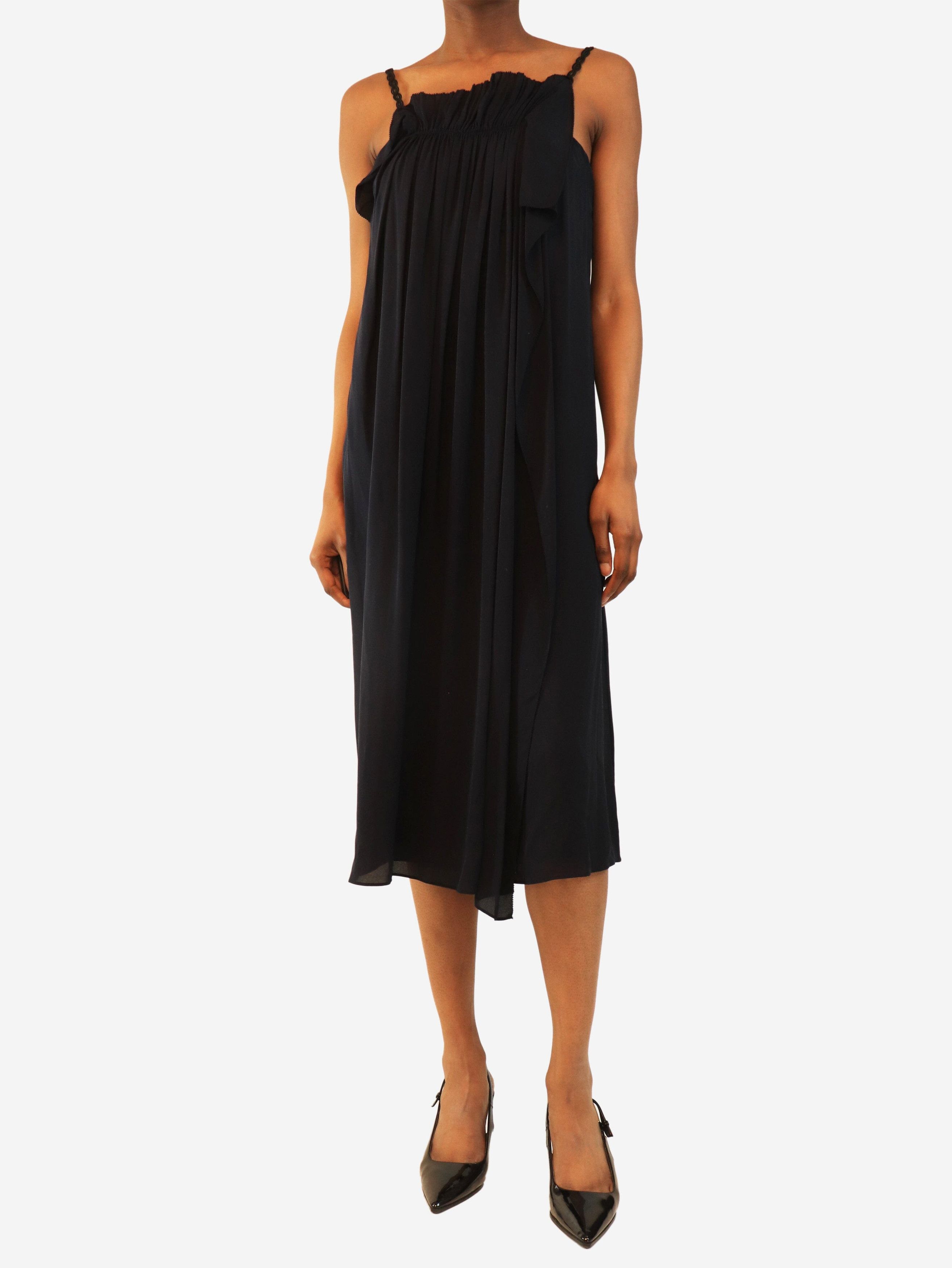 Other Navy silk slip dress - UK 6 Size ONE SIZE - 1 Thumbnail