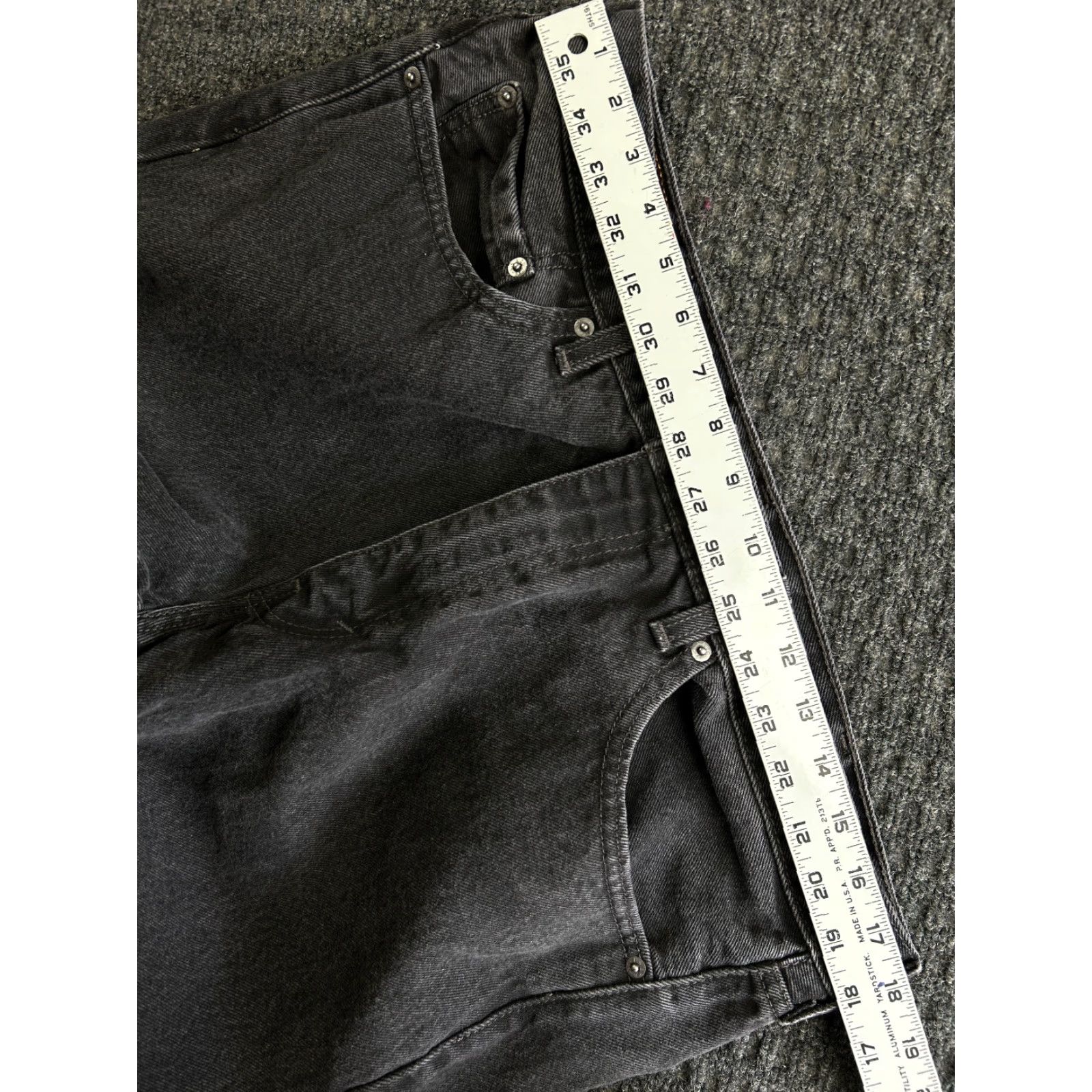 Levi's VINTAGE Levi’s 505 Jeans Denim Black 38 x 29 Men’s Straight Regular 80s 90s Grunge Hip Hop Rock USA Jeans Size US 38 / EU 54 - 7 Thumbnail