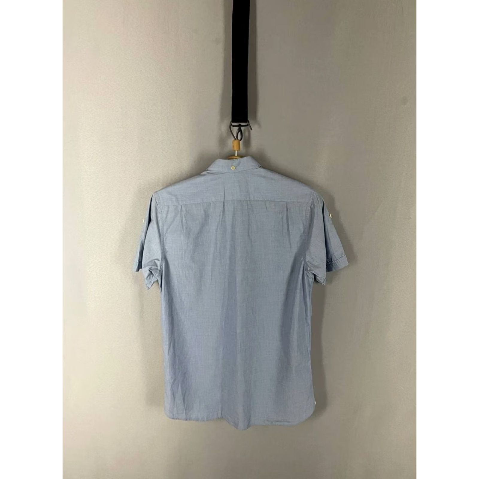 Fred Perry Fred Perry Mens Casual Shirt S Light Blue Cotton Short Sleeve Button Up Size US S / EU 44-46 / 1 - 2 Thumbnail