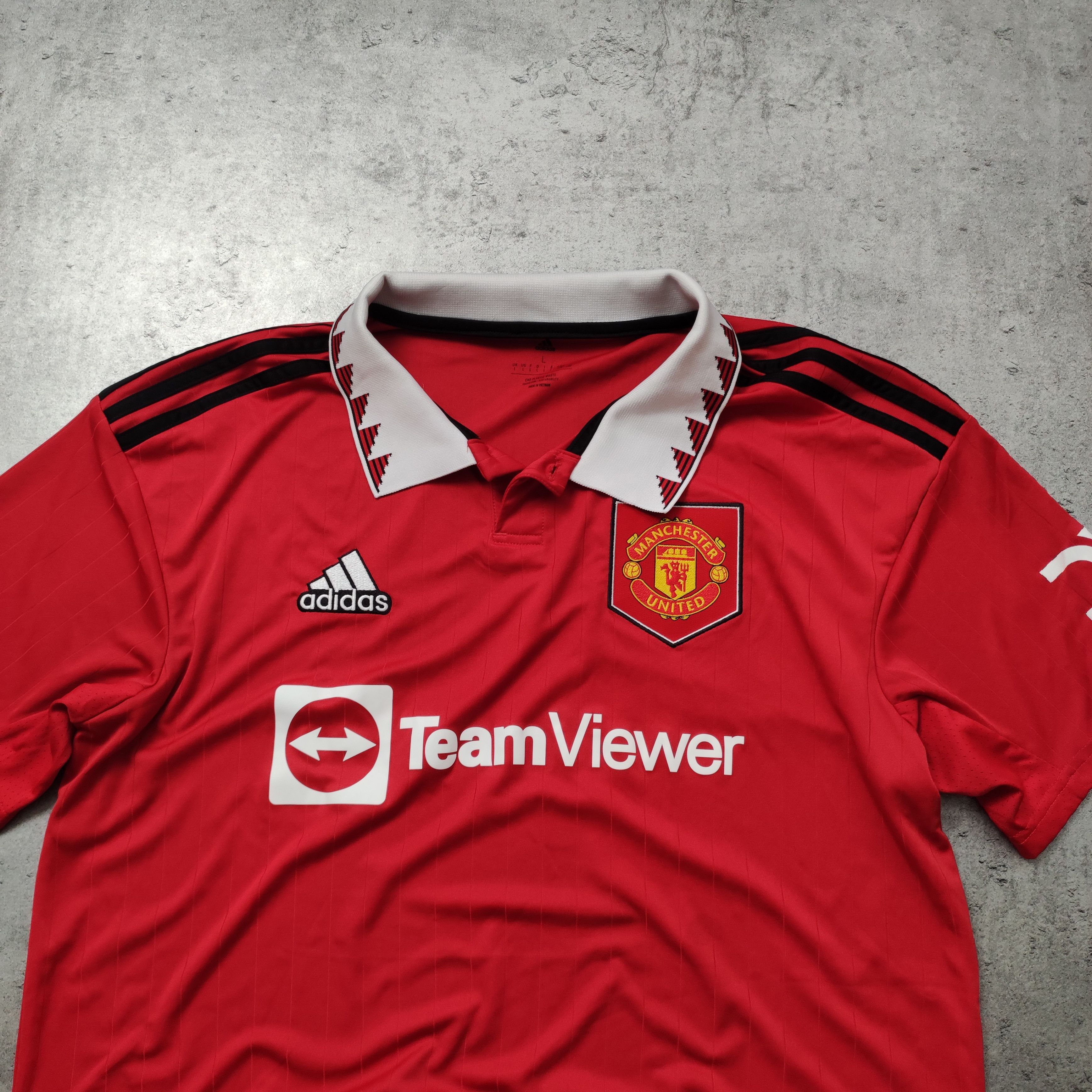 Adidas RARE Manchester United x Adidas 2022 Home Football Jersey Size US L / EU 52-54 / 3 - 3 Thumbnail