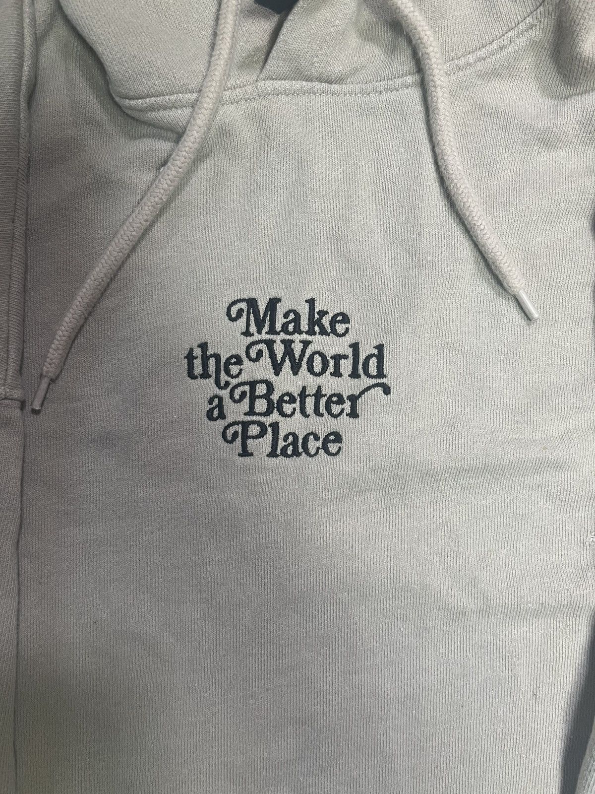 H&M Tan color hoodie ‘’Make a world a better place’’ size small Size US S / EU 44-46 / 1 - 3 Thumbnail