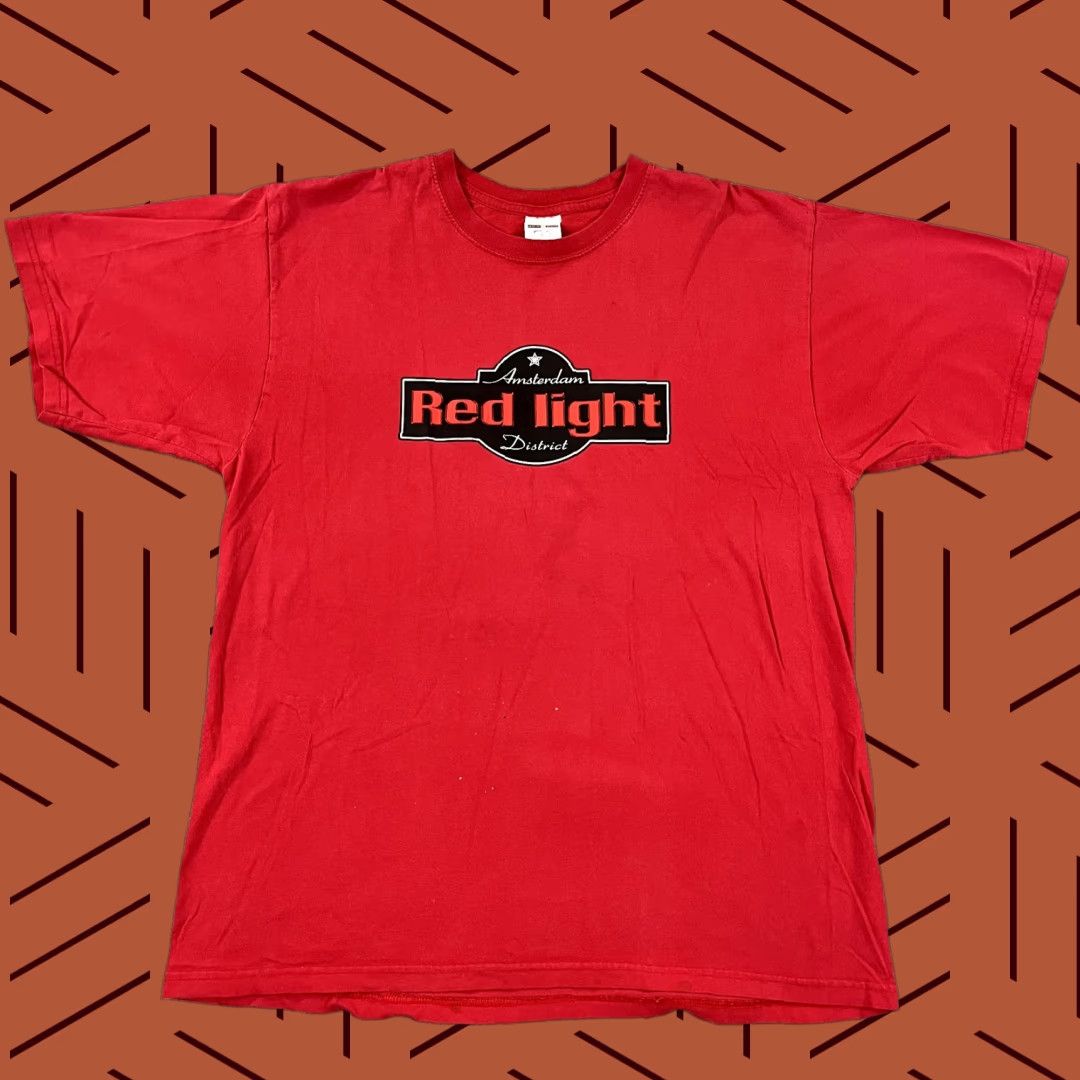 Jerzees AMSTERDAM Shirt Mens Large Red Light District Graphic Tee Ladies Girls S/S Size US L / EU 52-54 / 3 - 1 Thumbnail