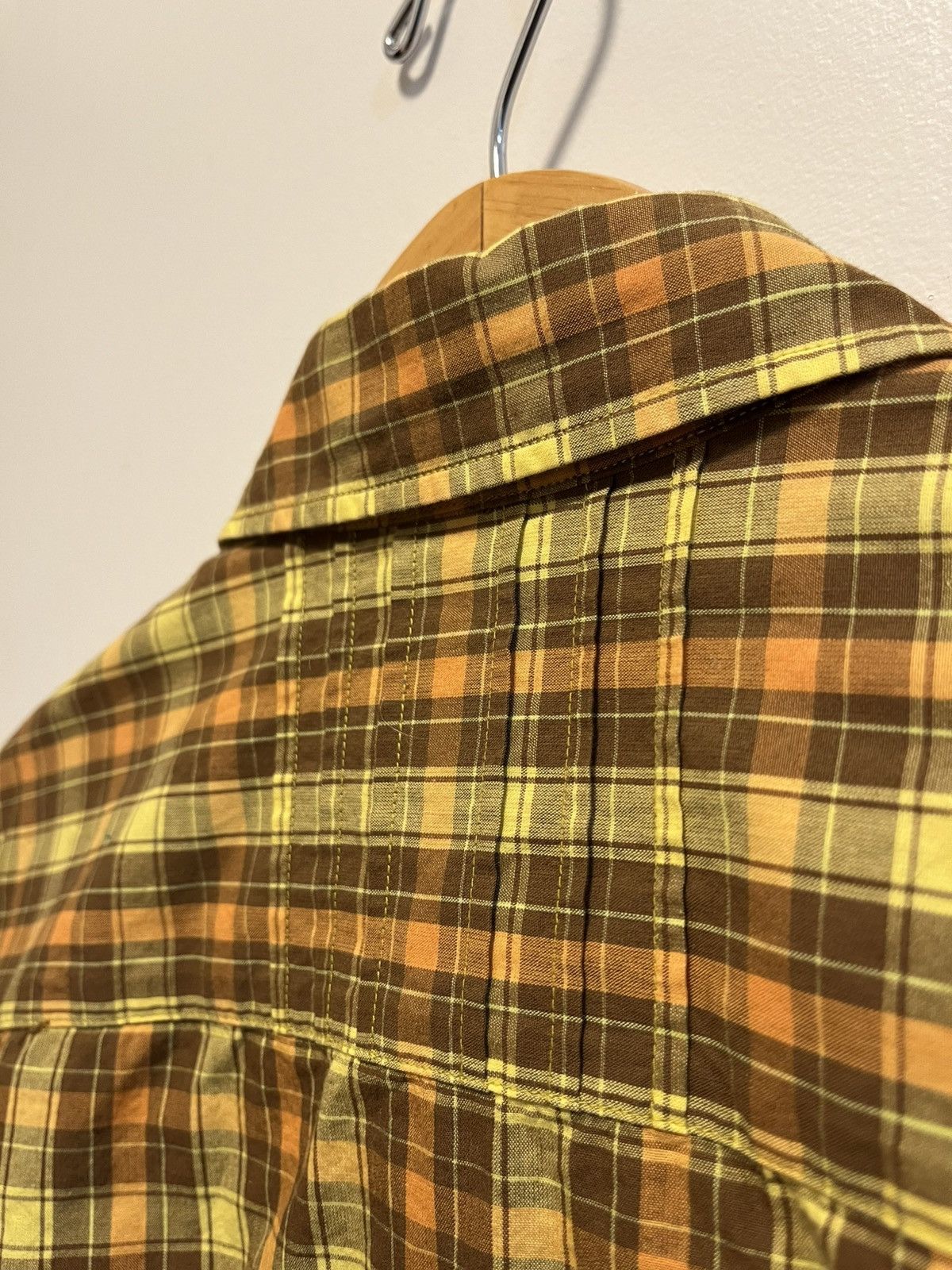 PPFM Plaid Casual Pleated Shirt Size US M / EU 48-50 / 2 - 5 Thumbnail
