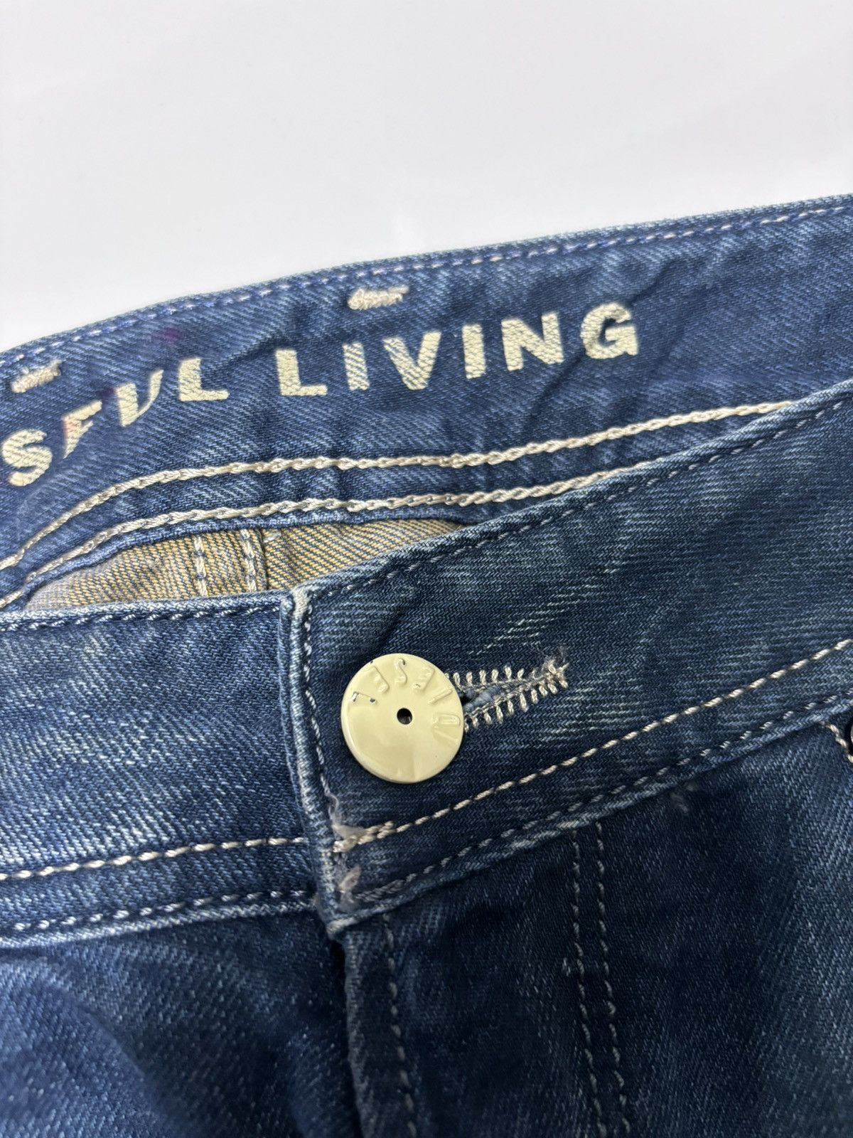 Diesel × Jean Vintage Diesel Blue Jeans Distressed Denim Size US 31 - 13 Thumbnail