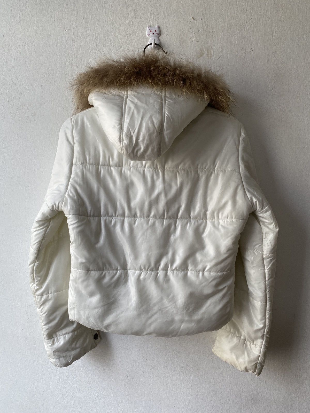 Japanese Brand 2000s - N.O.T Puffer Fur Cropped Jacket Size US S / EU 44-46 / 1 - 5 Thumbnail
