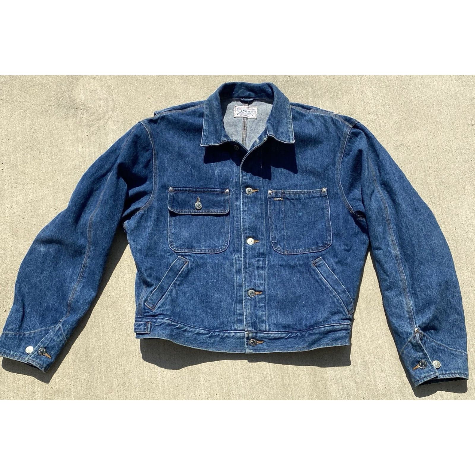 Polo Ralph Lauren VINTAGE Polo Ralph Lauren Denim Jacket Shirt Mens Jacket M Blue 90s Western Outdoor Denim Jacket Polo Ralph Lauren Size US M / EU 48-50 / 2 - 5 Thumbnail