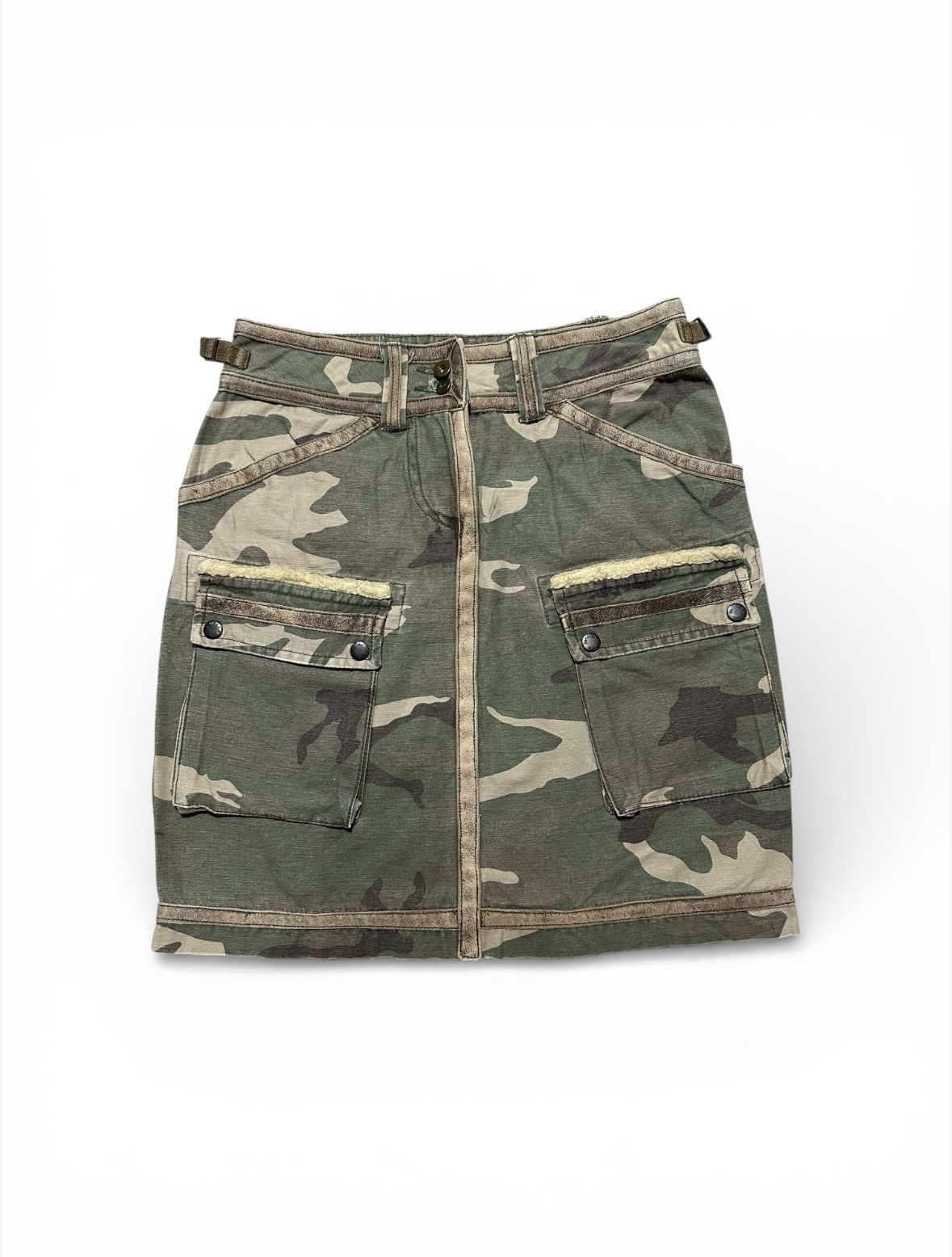 Avirex 🔥sale🔥Avirex Authentic Camo Cargo Skirt Size 30" / US 8 / IT 44 - 1 Thumbnail