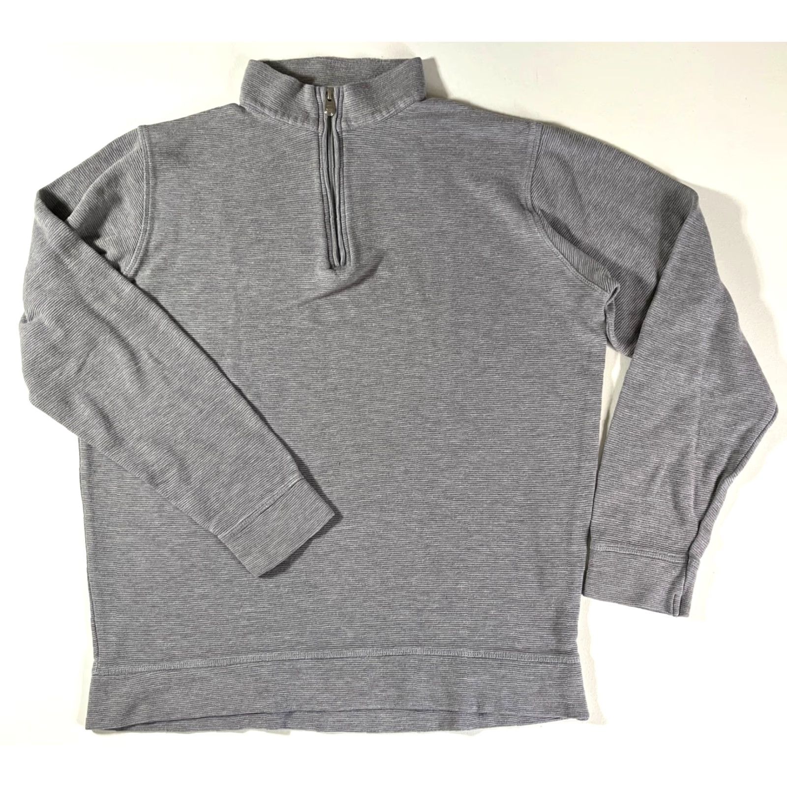 Peter Millar Peter Millar Crown Comfort Ottoman Quarter Zip Sweater Mens Gray L knit Regular Pullover 1/4 Zip Size US L / EU 52-54 / 3 - 3 Thumbnail