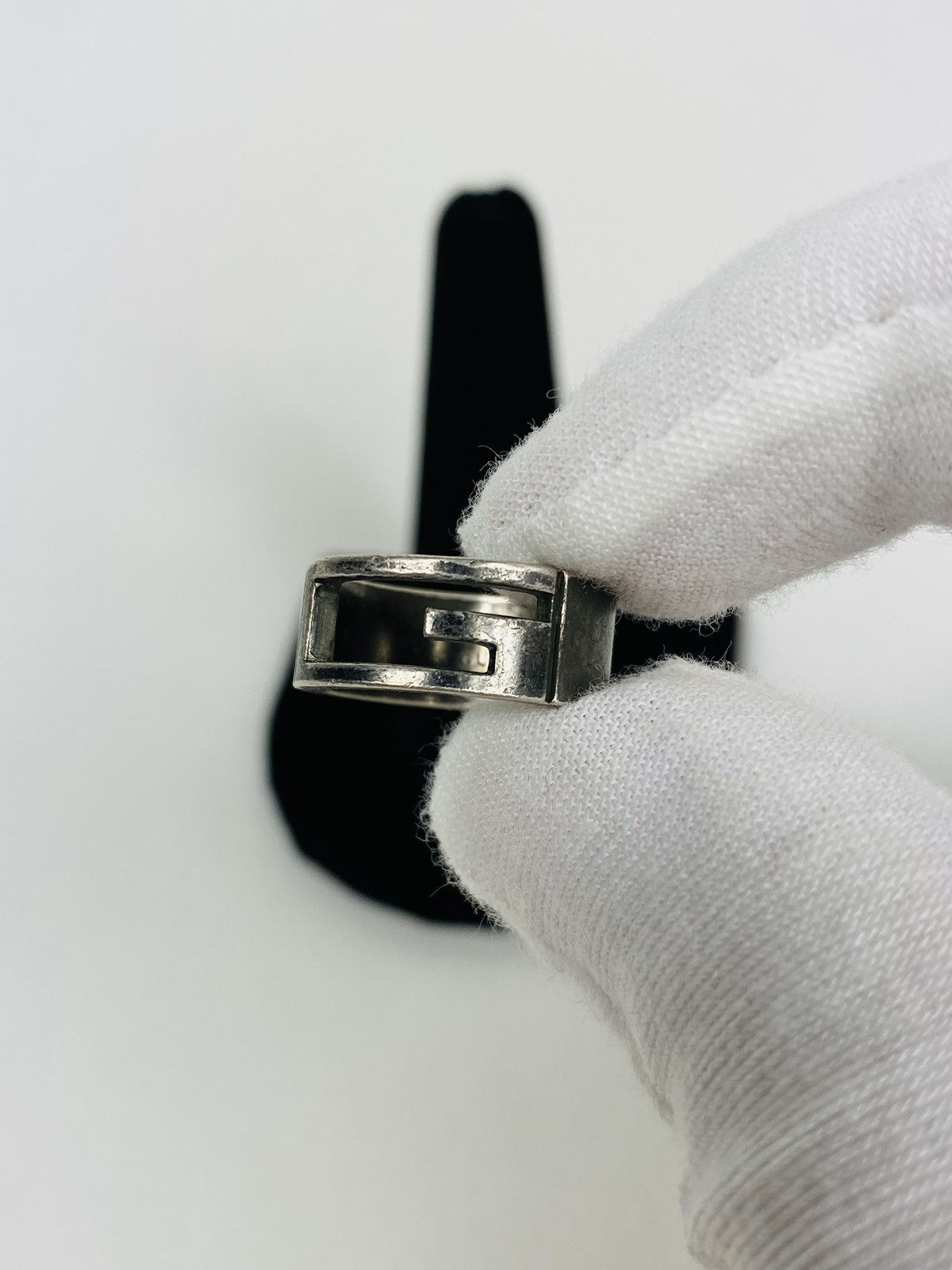 Gucci Gucci .925 Silver G Ring IT 7 Size ONE SIZE - 2 Thumbnail