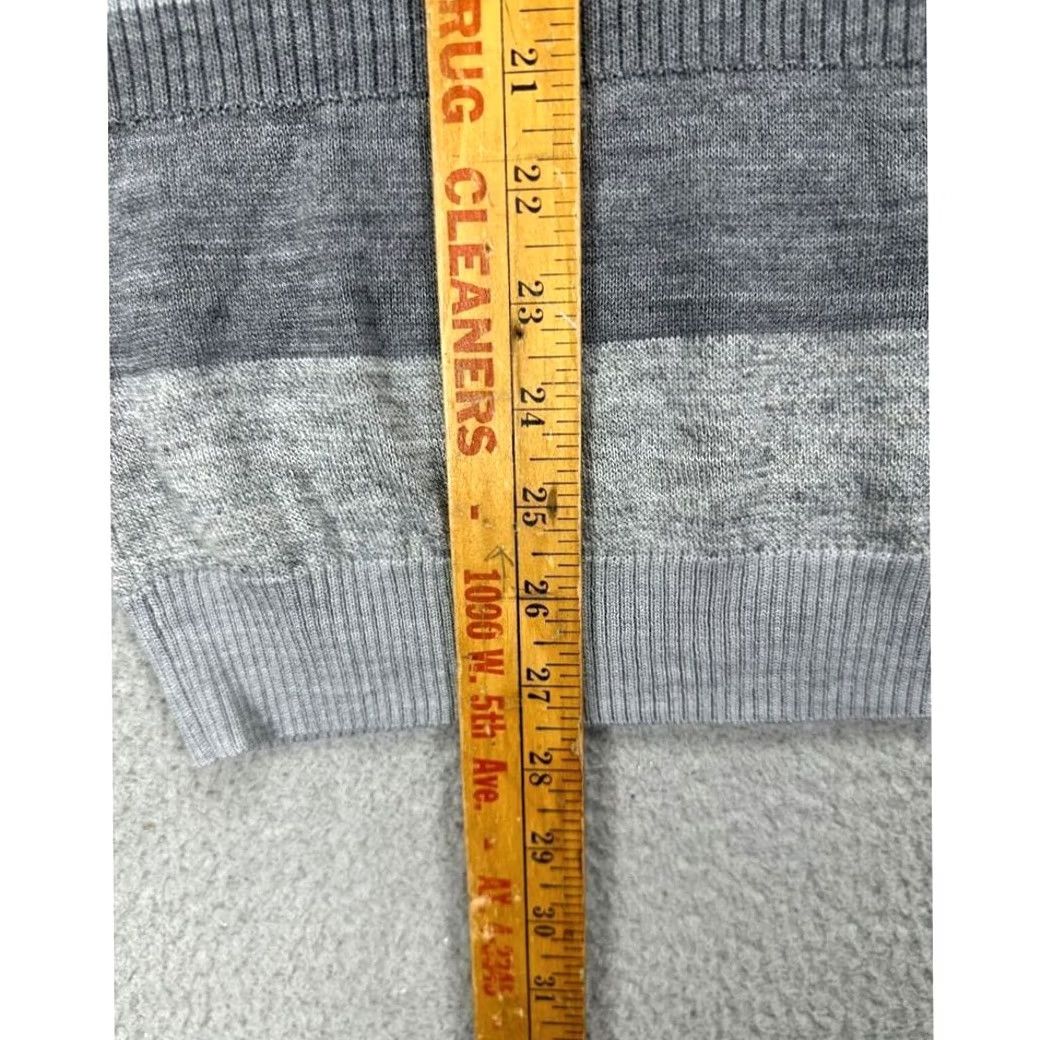 Calvin Klein Calvin Klein Sweater Adult Medium Grey Awning Stripe Italian Yarn Wool Blend Men Size US M / EU 48-50 / 2 - 7 Thumbnail