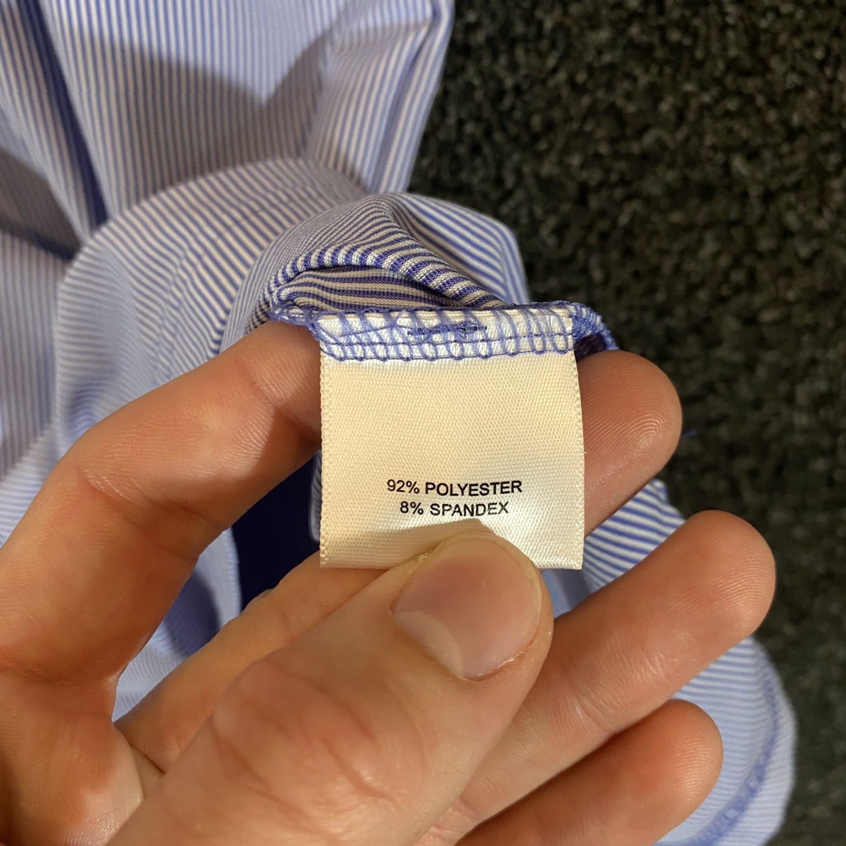 Peter Millar PETER MILLAR Polo Shirt Mens Large Blue White Striped Summer Comfort Golf Logo Shirt Size US L / EU 52-54 / 3 - 5 Thumbnail