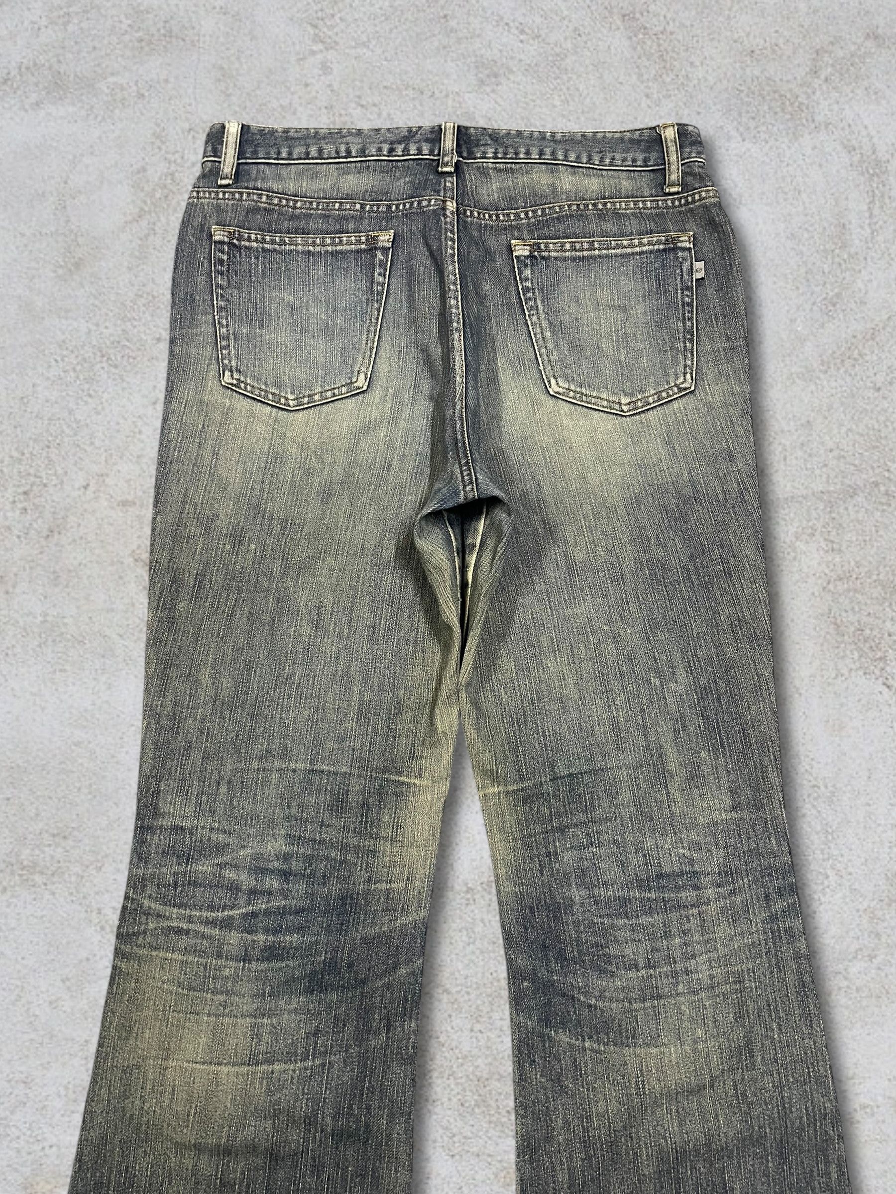 Japanese Brand Vintage Japanese Mrs.Jeana Mud Wash Flare Moms Jeans Size 32" / US 10 / IT 46 - 5 Thumbnail