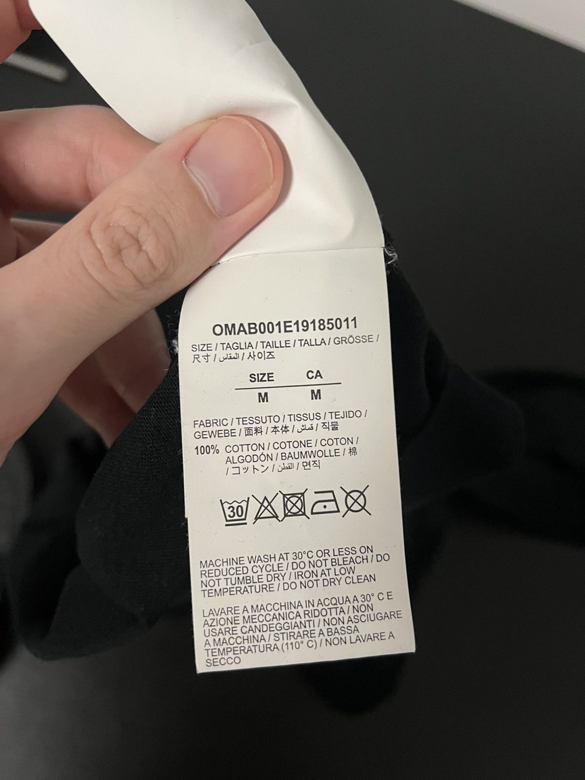 Off-White Off-White Black Diagonal Cards T-Shirt Size US L / EU 52-54 / 3 - 8 Thumbnail