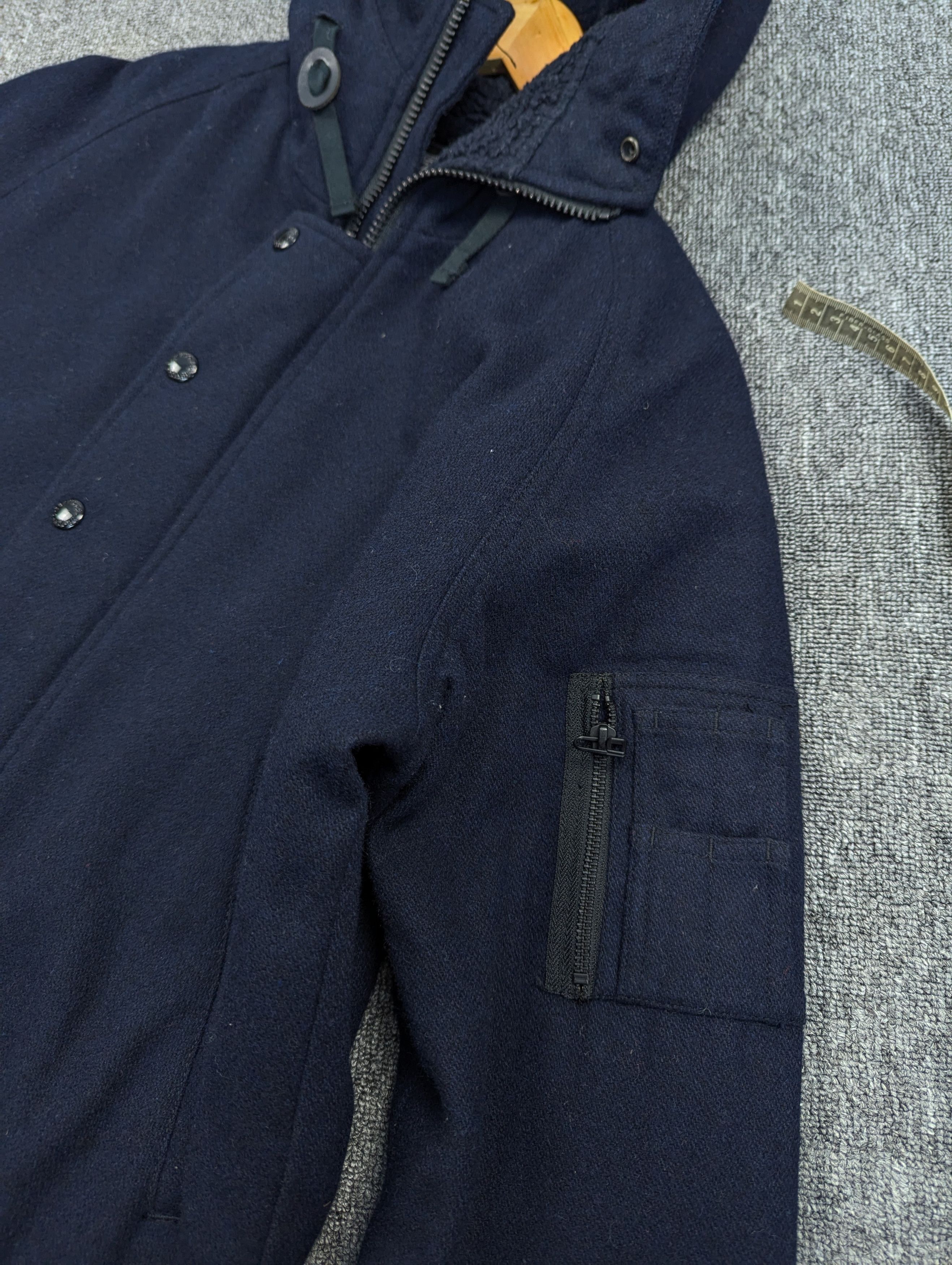 Beams Plus Japanese Brand Beams Quilted Lined Wool Hoodie Jacket Size US L / EU 52-54 / 3 - 14 Thumbnail