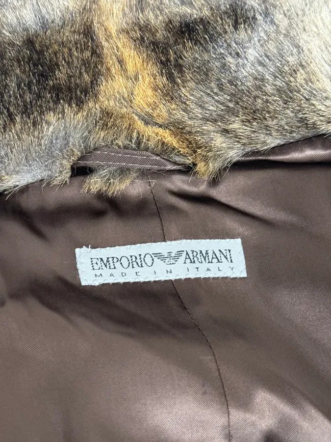 Emporio Armani AW2002 Emporio Armani Faux Fur Cozy Jacket Size S / US 4 / IT 40 - 10 Thumbnail