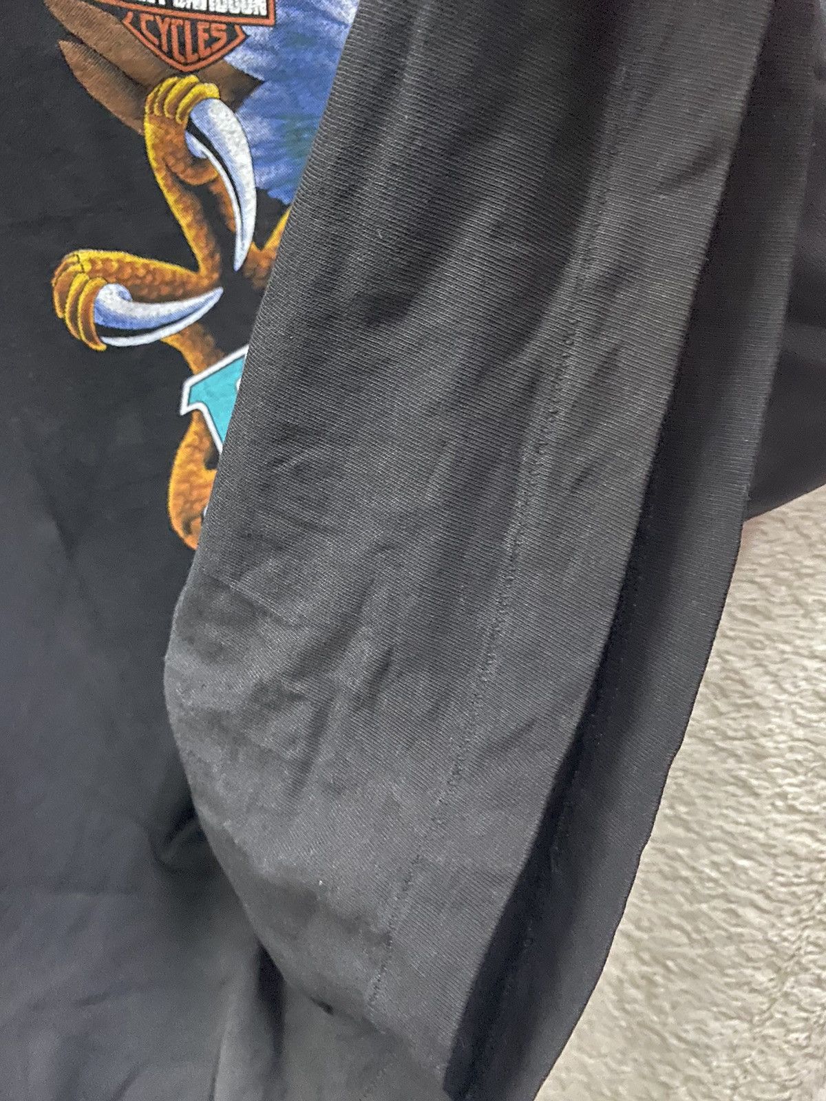 Harley Davidson × Vintage VINTAGE HARLEY DAVIDSON AGAINST THE WIND Size US L / EU 52-54 / 3 - 9 Thumbnail