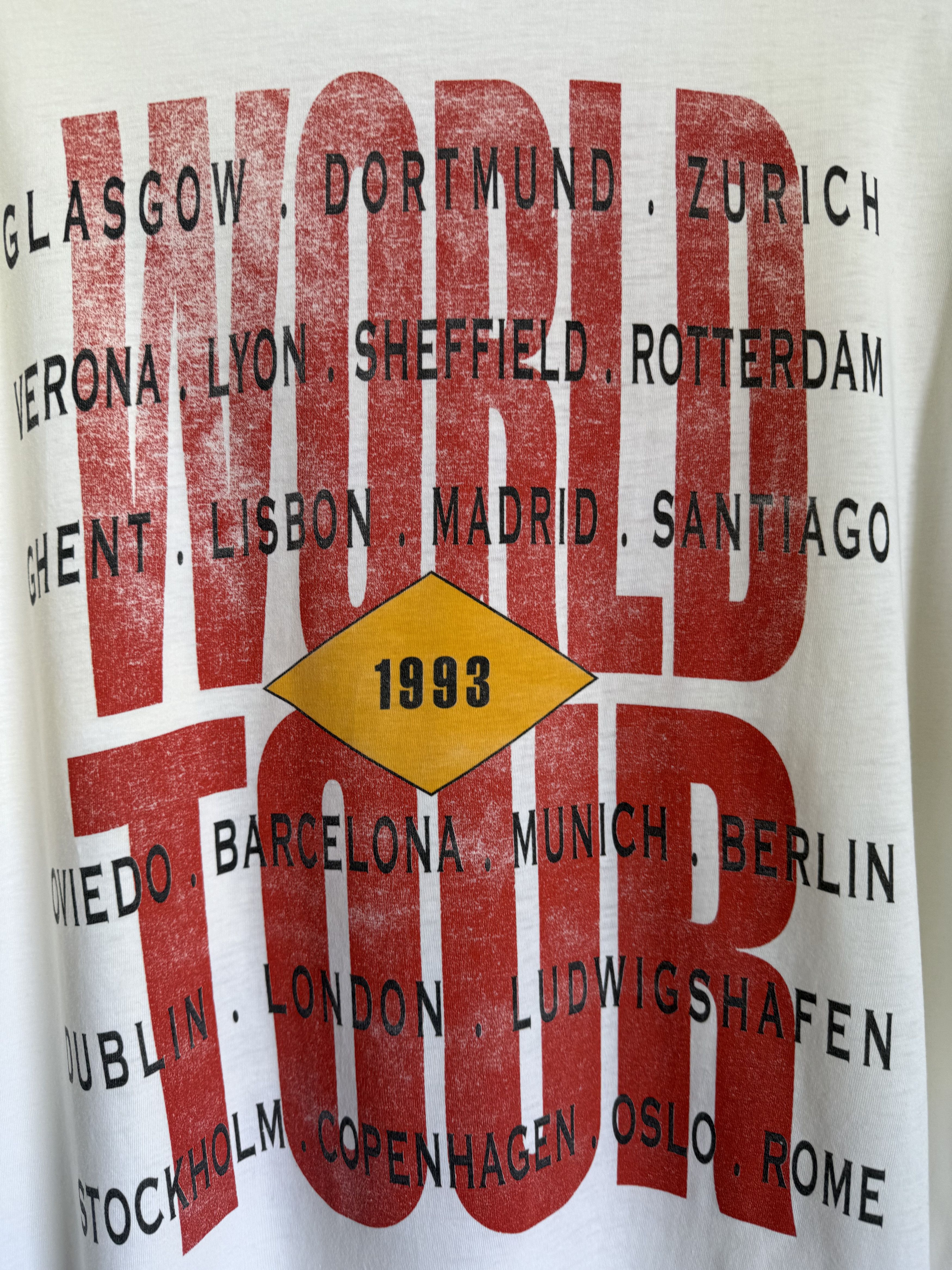 Band Tees × Vintage Vintage 1993 Bruce Springsteen world tour t-shirt Size US XL / EU 56 / 4 - 14 Thumbnail