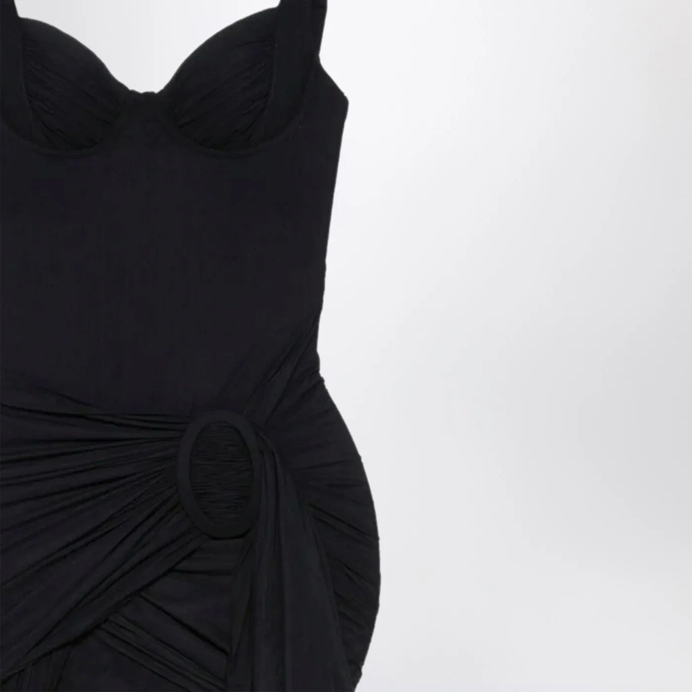 Balenciaga o1d2blof0426 Mini Dress in Black Size XS / US 0-2 / IT 36-38 - 4 Thumbnail