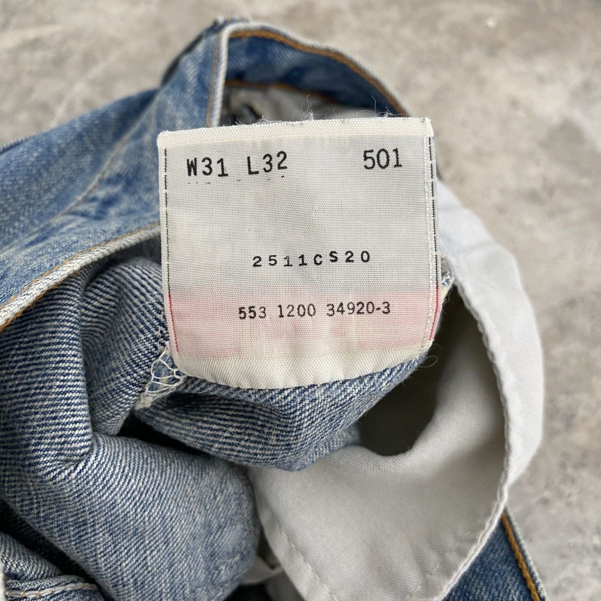 Levi's Vintage Levis 501 Faded Stonewashed Blue Distressed Jeans Size US 30 / EU 46 - 15 Thumbnail