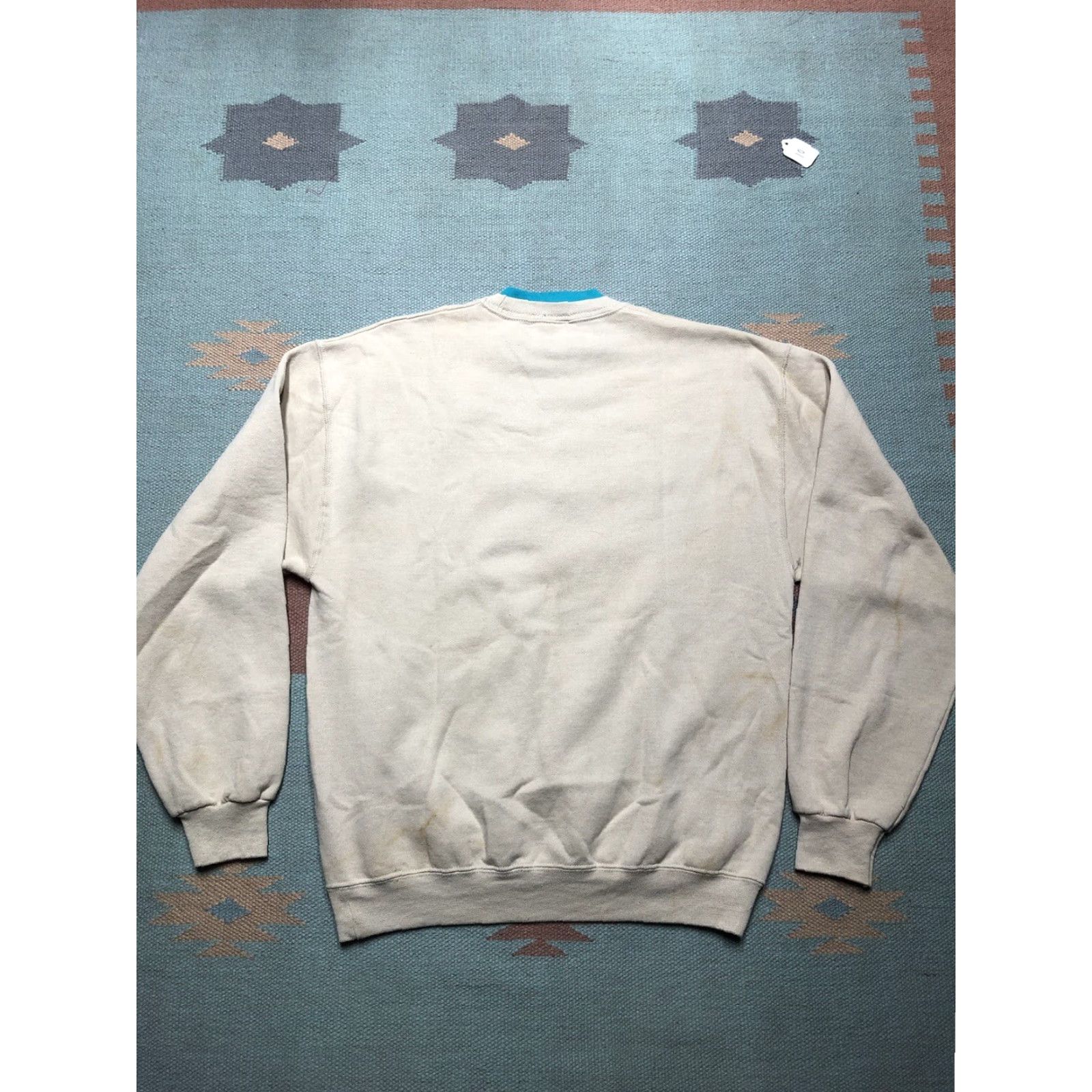 Vintage VINTAGE Sweatshirt Crewneck Embroidered Butterfly Nature Animal Graphic Medium Mens Beige Pullover Shirt Size US M / EU 48-50 / 2 - 5 Thumbnail