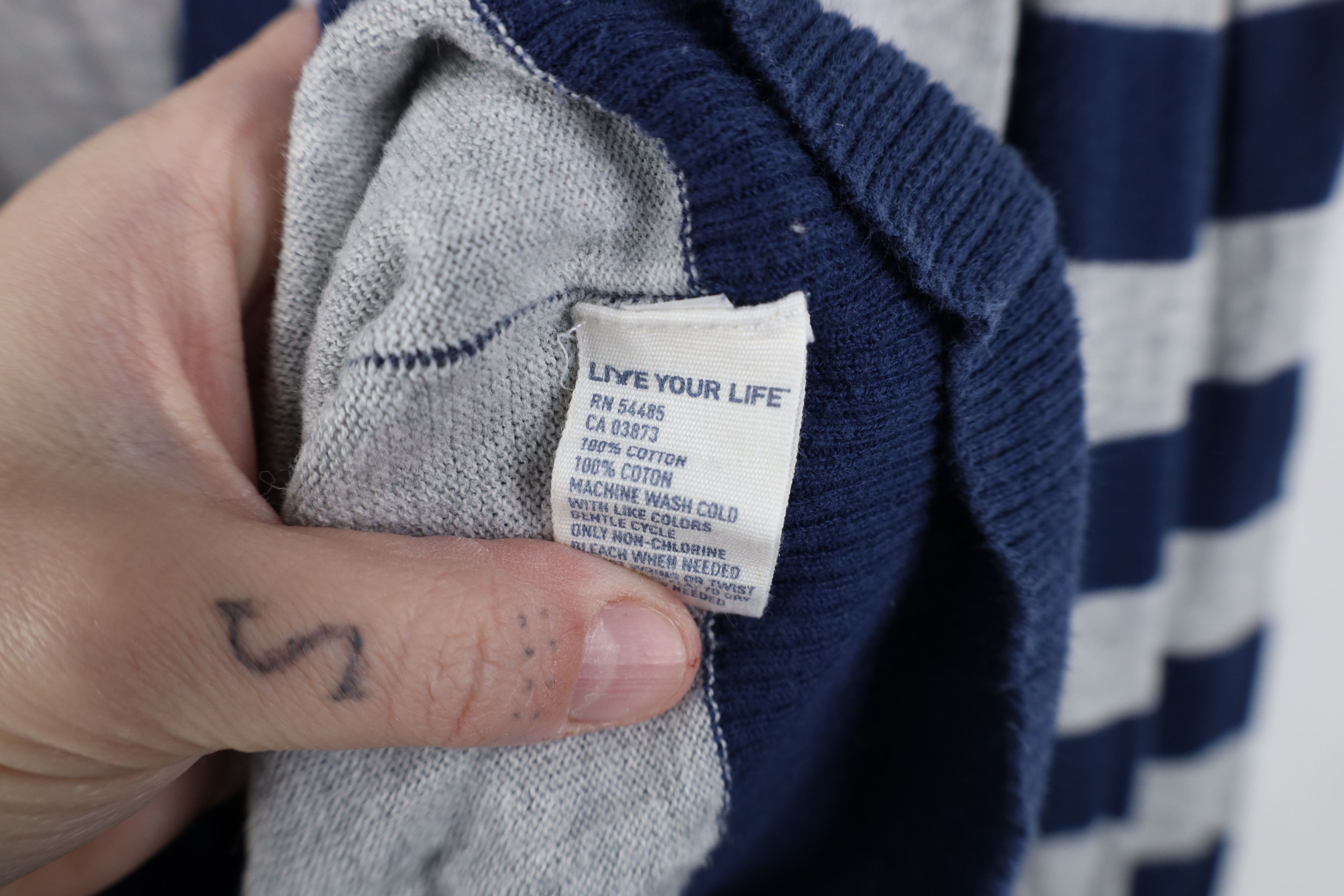 American Eagle Outfitters Vintage 90s Y2K American Eagle Striped Knit Cardigan Sweater Size S / US 4 / IT 40 - 9 Thumbnail