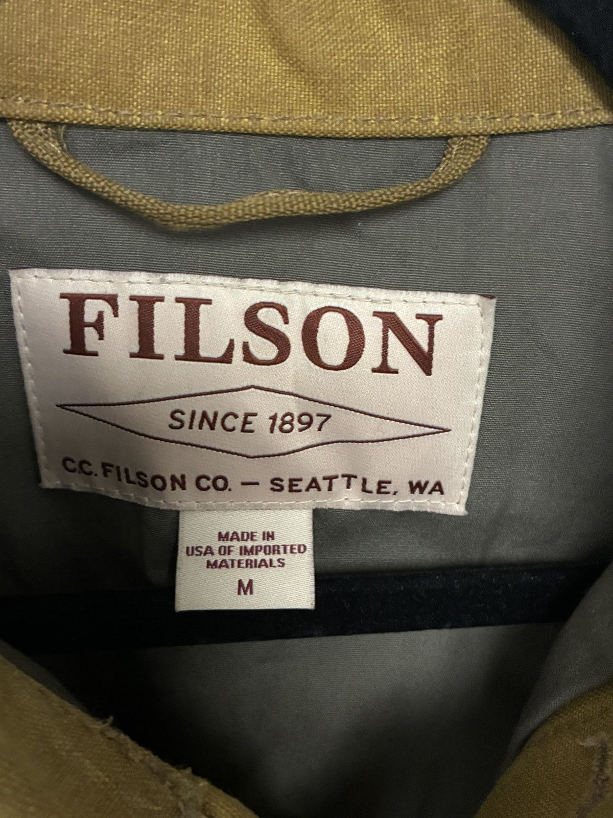 Filson USA Filson Tin Cloth Short Lined Cruiser Jacket MEDIUM Size US M / EU 48-50 / 2 - 2 Thumbnail