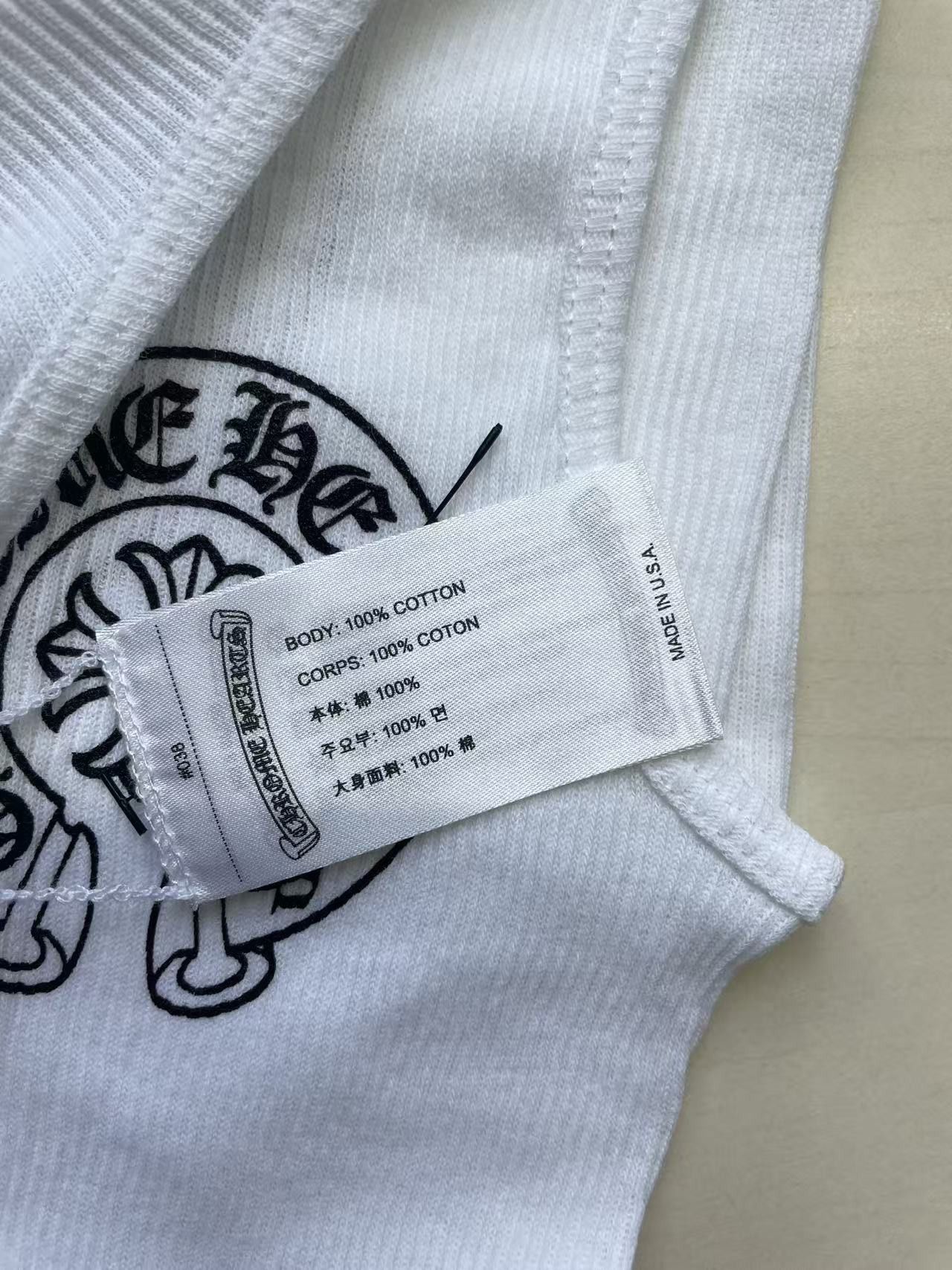 Chrome Hearts Chrome Hearts Horseshoe Logo White Tank Top Size L / US 10 / IT 46 - 7 Thumbnail