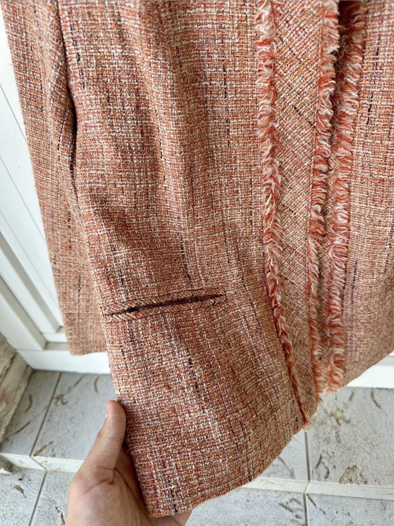 Japanese Brand Vintage Vinvert Tweed Jacket Japan Made Size M / US 6-8 / IT 42-44 - 10 Thumbnail