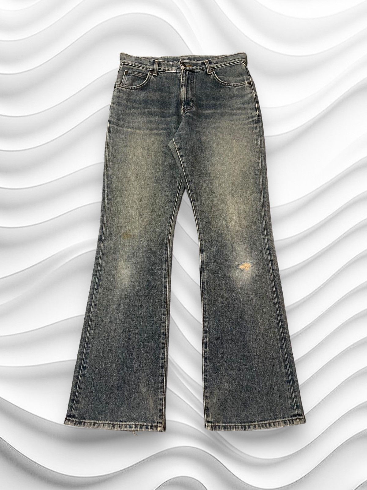 If Six Was Nine Vintage Wrangler Western Denim Flared Jeans Size US 30 / EU 46 - 1 Thumbnail
