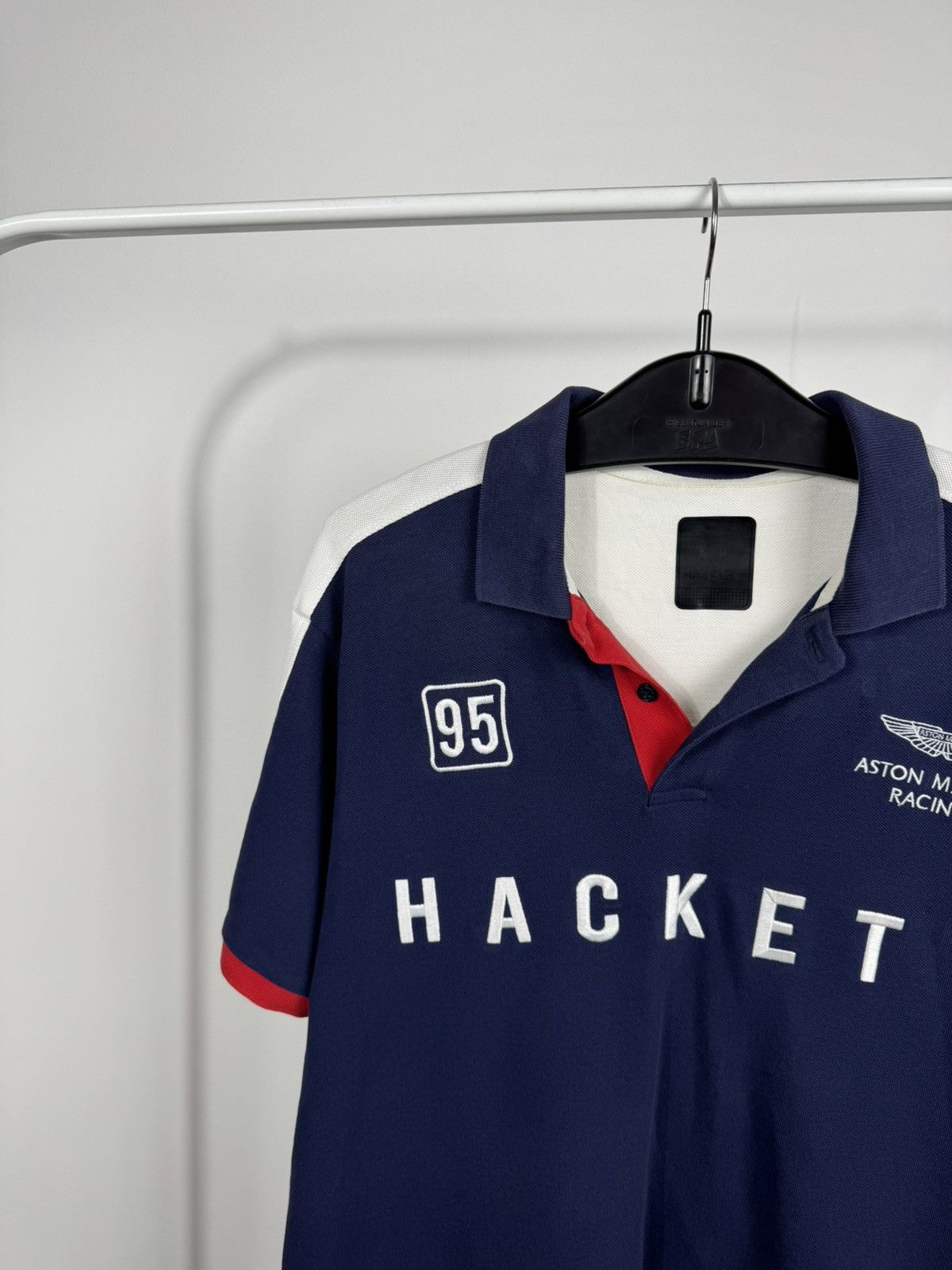 Hackett Hackett Aston Martin Racing Polo Shirt XL Navy Motorsport Size US XL / EU 56 / 4 - 10 Thumbnail