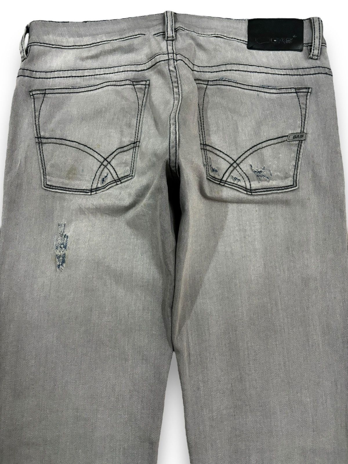 GAS Vintage Gas Anders Faded Patched Distressed Grunge Jeans Size US 33 - 10 Thumbnail