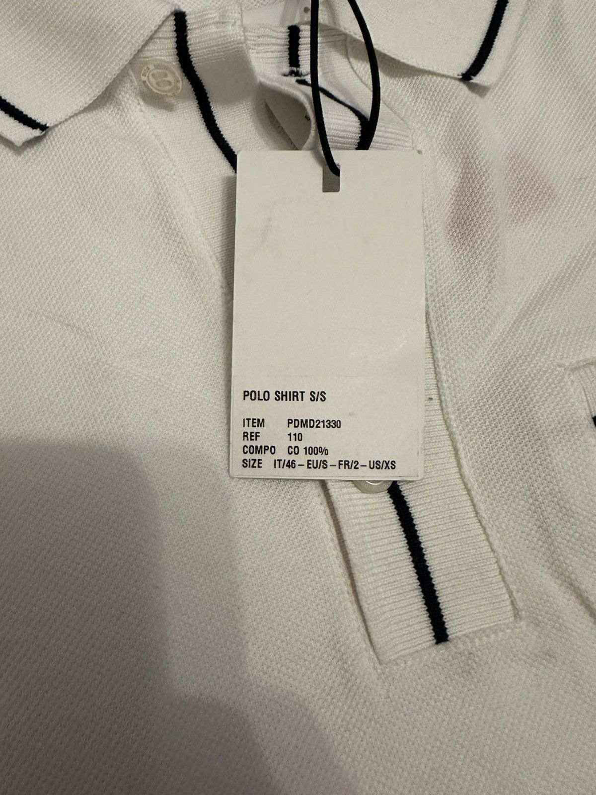 Dior Dior Polo Shirt White Black S Size US S / EU 44-46 / 1 - 3 Thumbnail