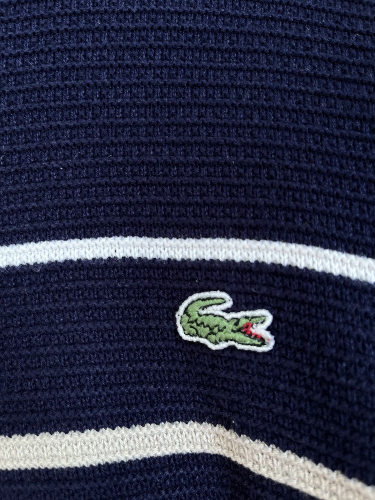 Lacoste LACOSTE Vintage Striped France Sweater Size US L / EU 52-54 / 3 - 5 Thumbnail
