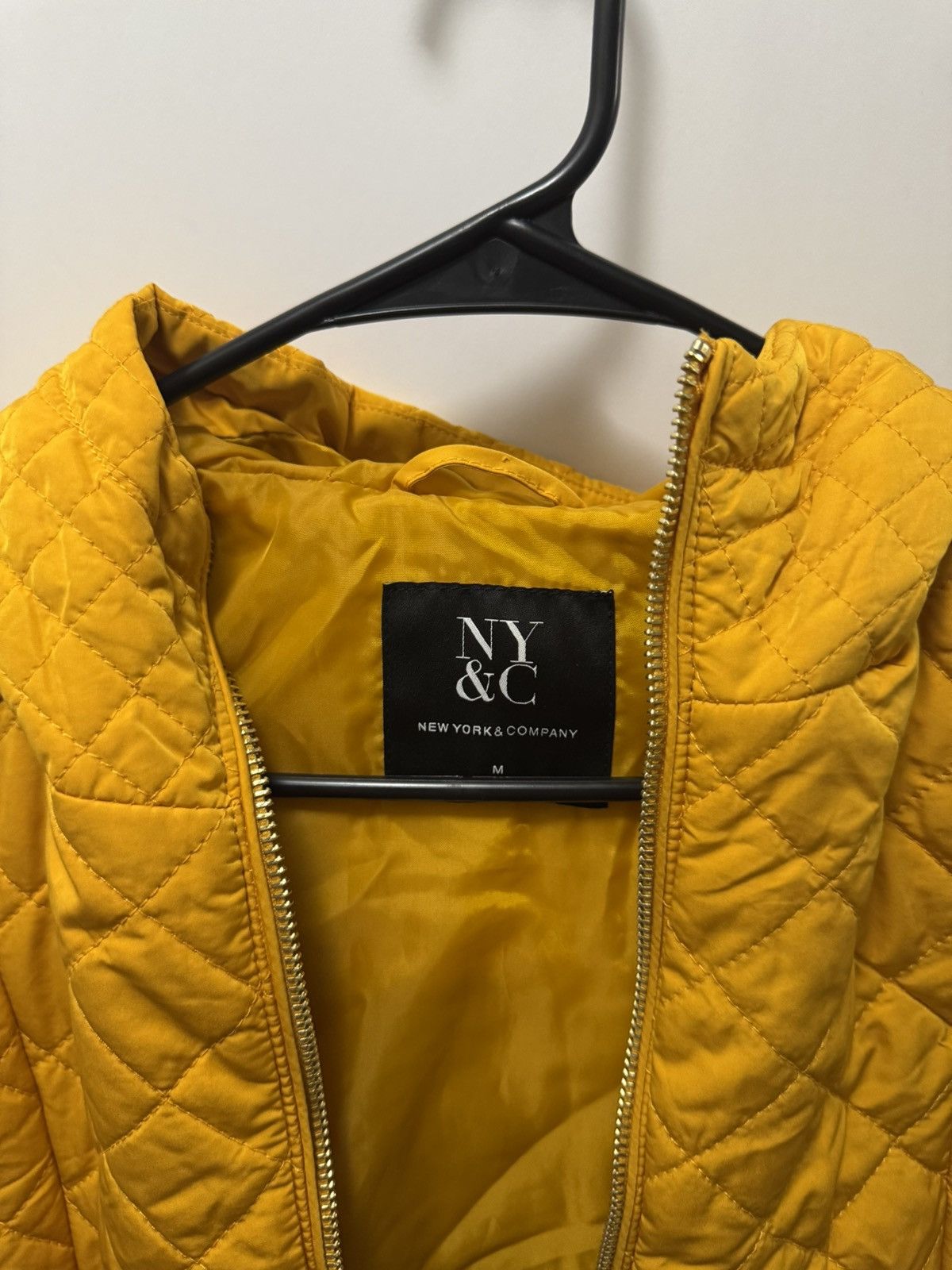 Other New York & Company Woman’s Mustard Quilted Vest Size M / US 6-8 / IT 42-44 - 3 Thumbnail