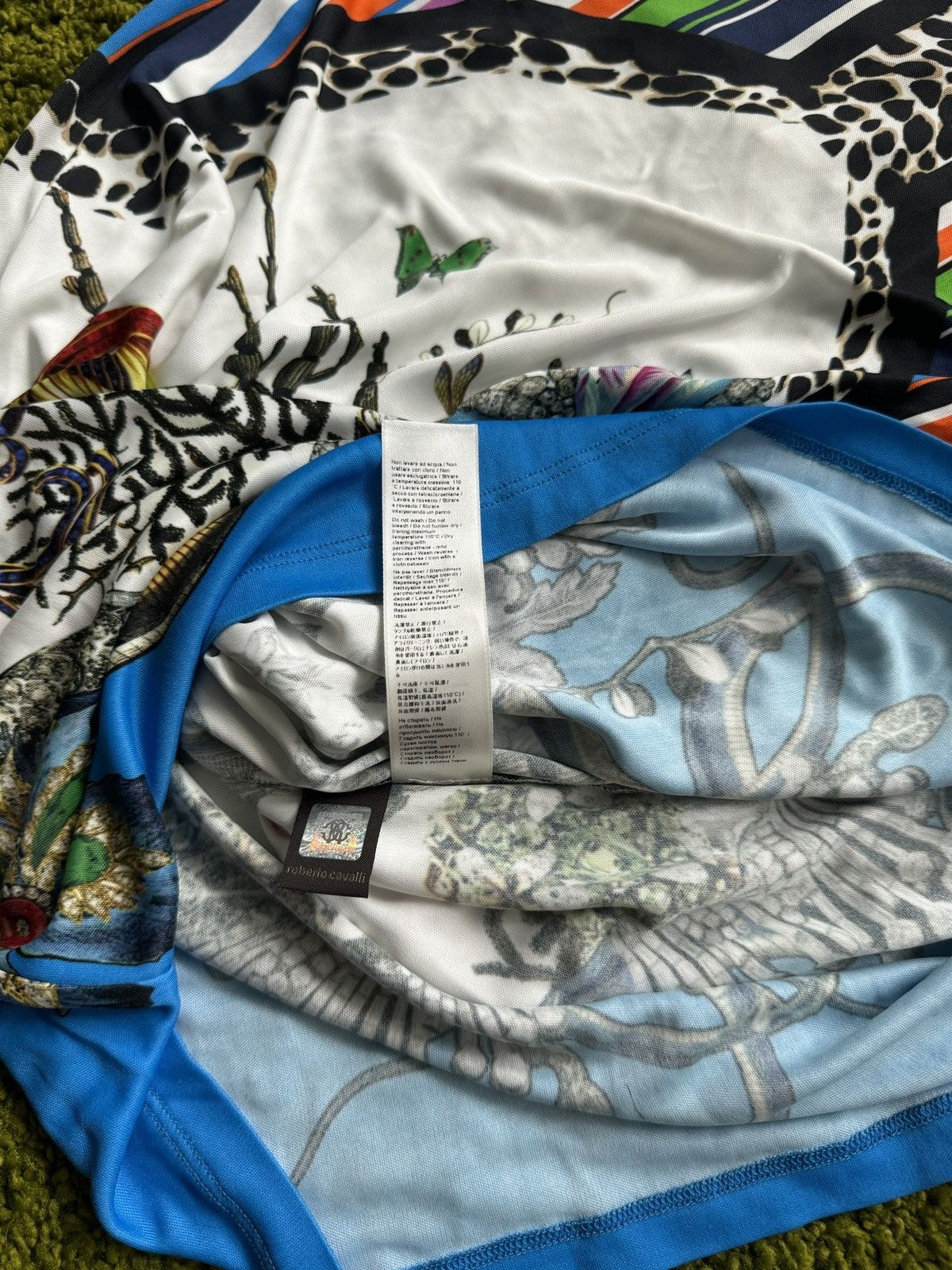Designer × Just Cavalli × Roberto Cavalli Roberto Cavalli 2000s vintage graphic archive dress Size M / US 6-8 / IT 42-44 - 7 Thumbnail