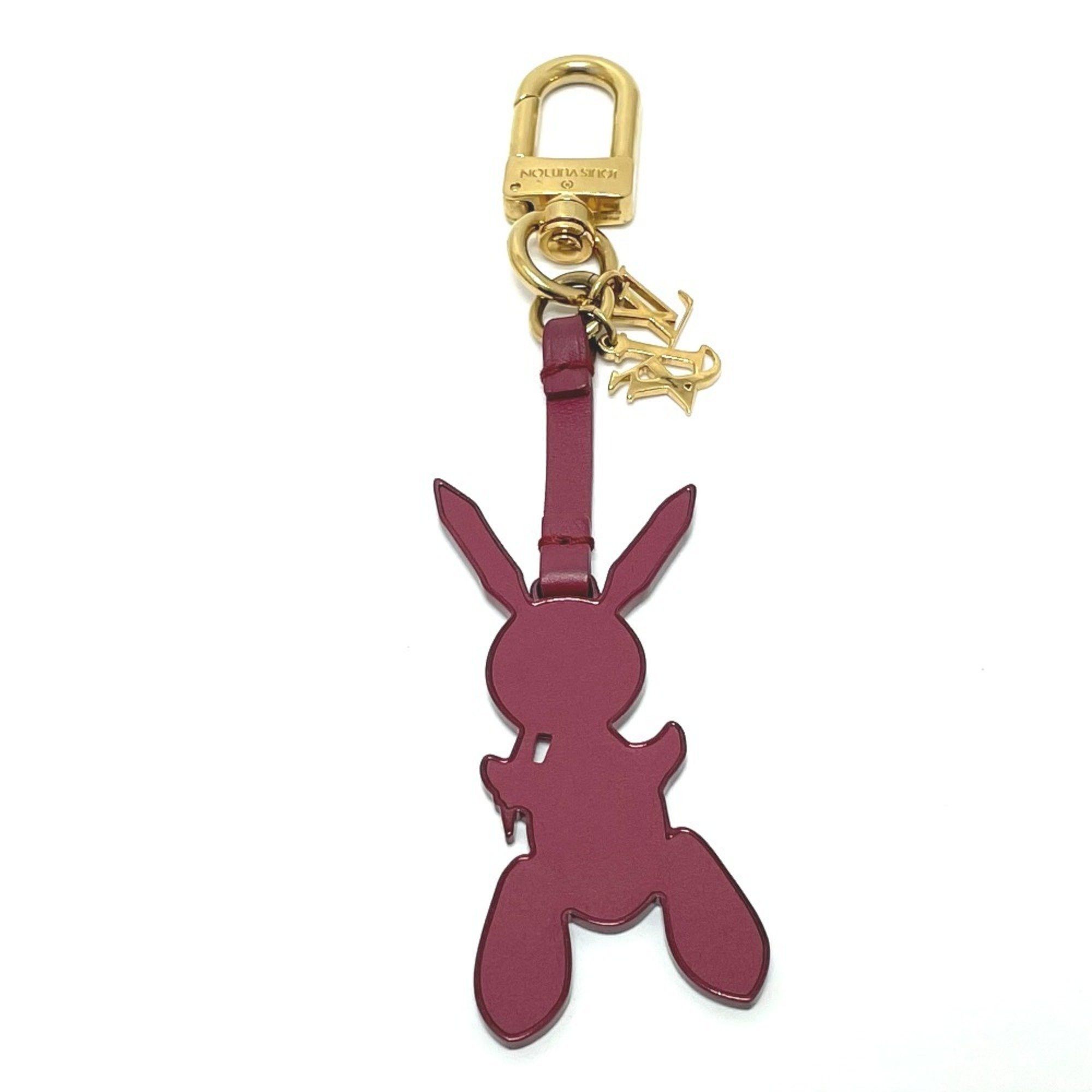 Louis Vuitton LOUIS VUITTON M62735 LV Rabbit Jeff Koons Bag Charm Keychain Leather Women's Bordeaux Size ONE SIZE - 1 Thumbnail