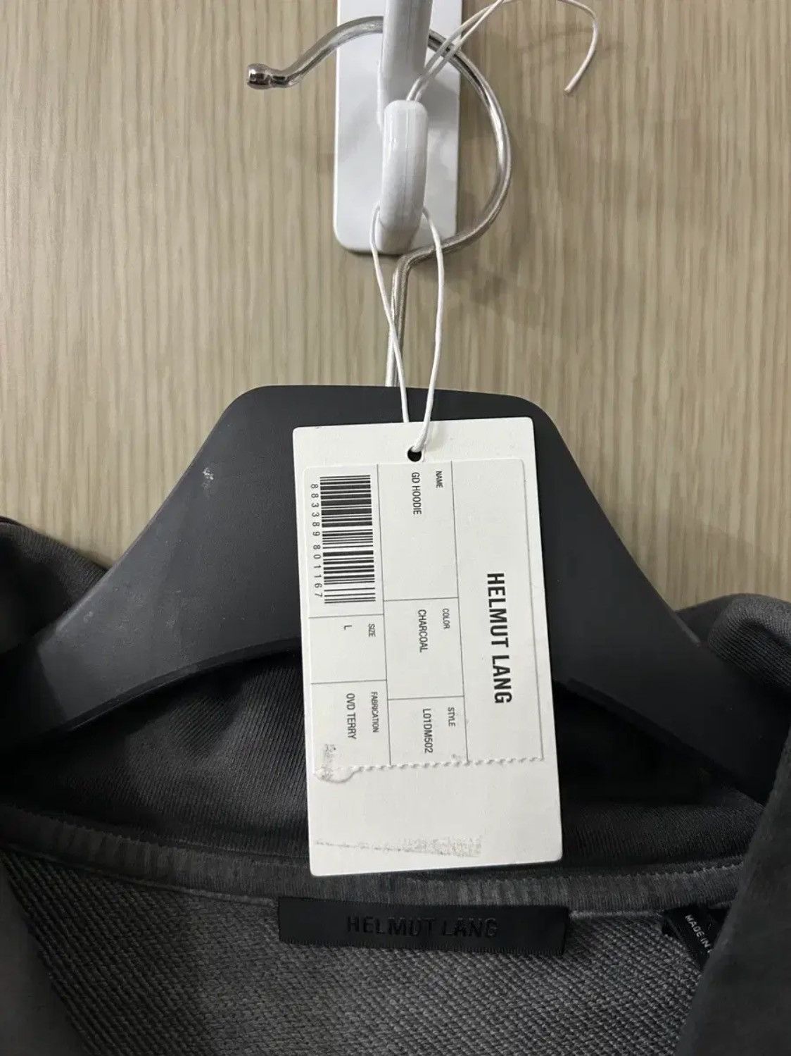 Helmut Lang Helmut Lang HL Logo Hoodie Size US L / EU 52-54 / 3 - 7 Thumbnail