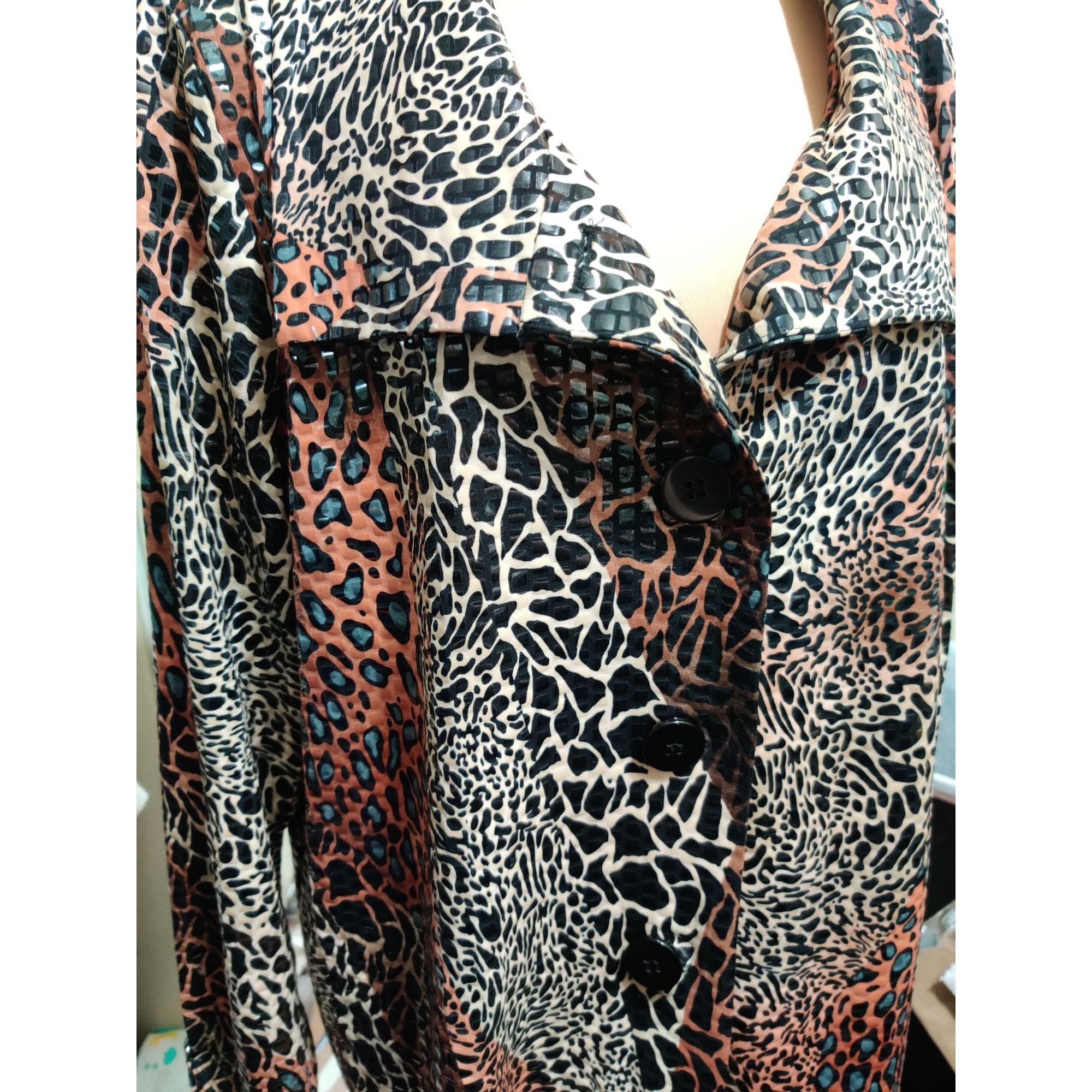 Vintage Vintage Simonton Says XL Y2K Glossy Textured Animal Print St Size XL / US 12-14 / IT 48-50 - 12 Thumbnail