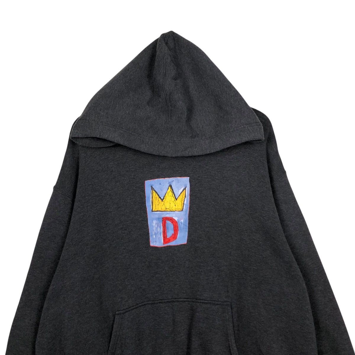 Japanese Brand 📌Vintage Hoodie Pull Over Jean Michel Basquiat Big Logo Size US XL / EU 56 / 4 - 4 Thumbnail