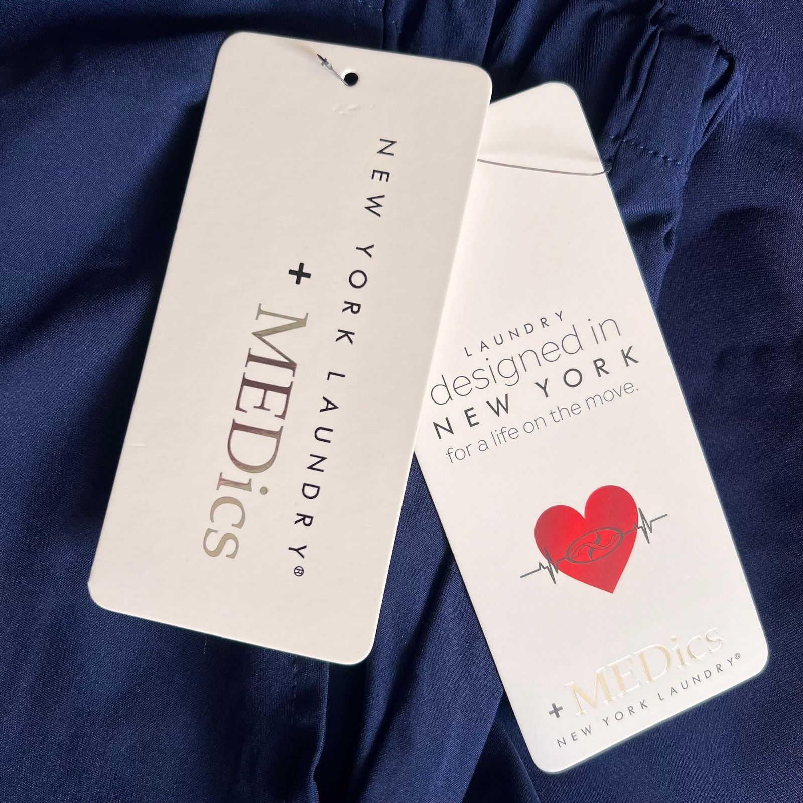 Other New York Laundry Medics Navy Jogger Scrub Pants, S Size 28" / US 6 / IT 42 - 5 Thumbnail