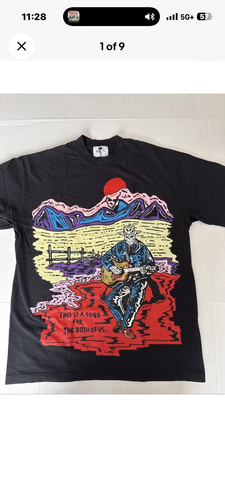 Warren Lotas Warren Lotas “This Is A Song For The Both Of Us” Size L Size US L / EU 52-54 / 3 - 1 Thumbnail
