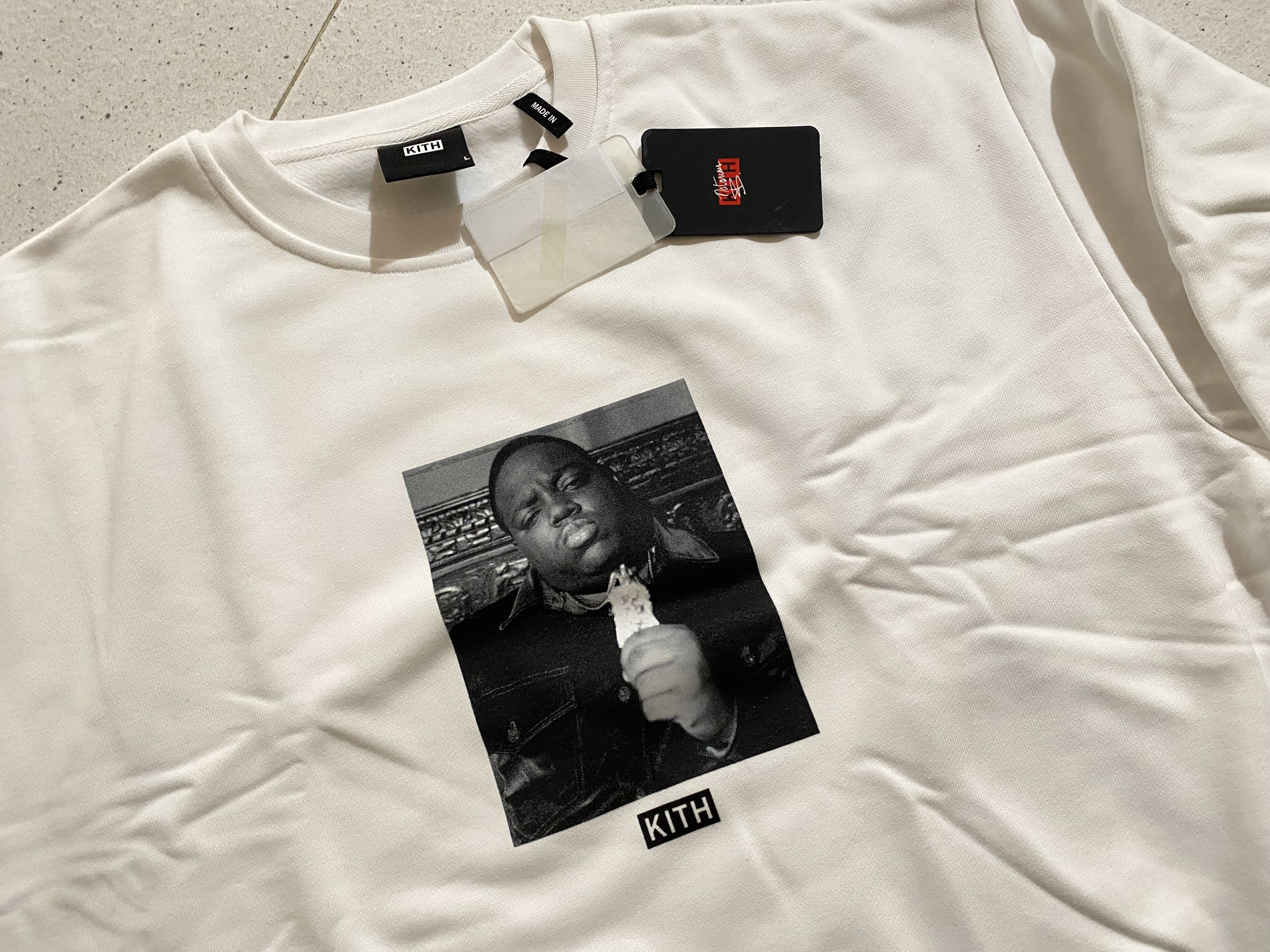 ☆ KITH x The Notorious B.I.G vintage tee コラボTシャツ ☆ Kith-x-Biggie-Classic-Logo-Tee