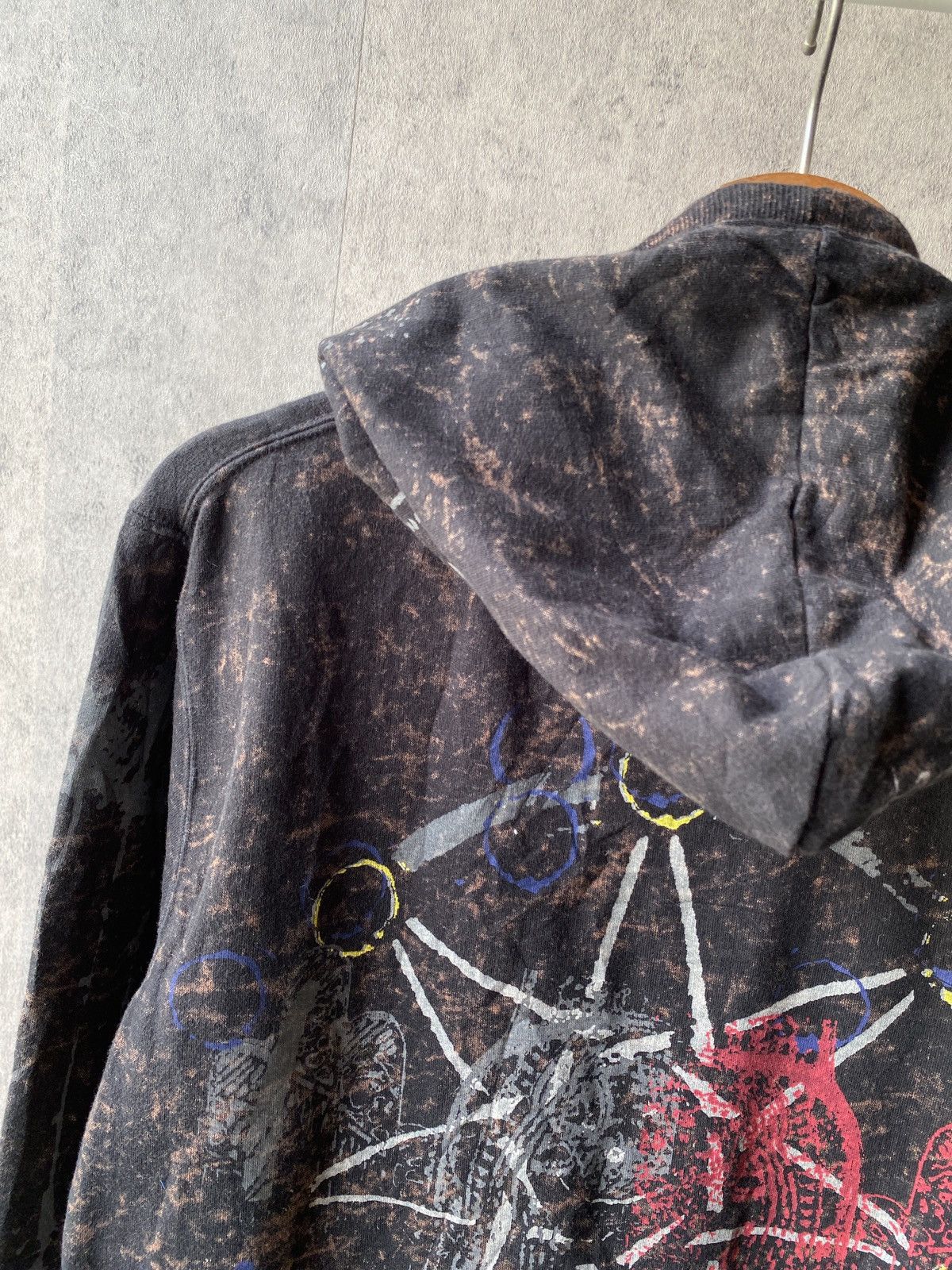 Japanese Brand SACKS Hoodie Overprint Distressed Design Size US M / EU 48-50 / 2 - 12 Thumbnail