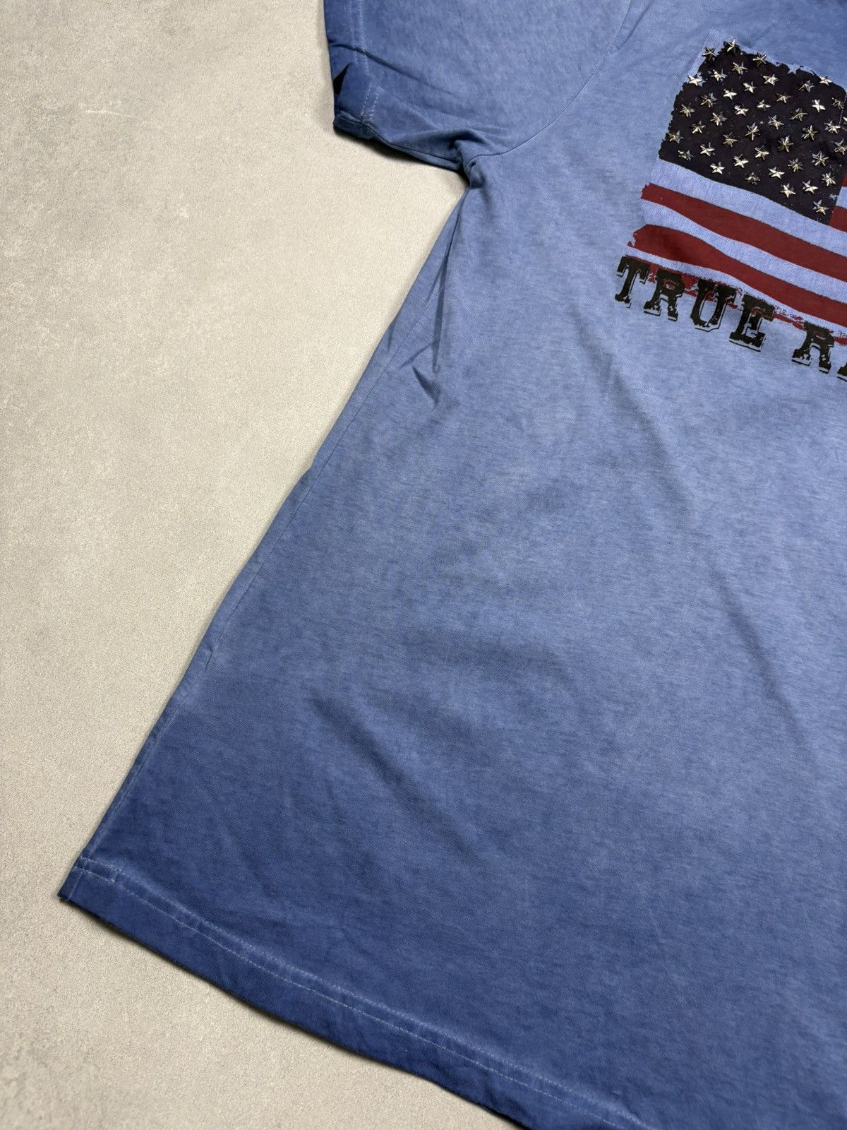 True Religion True Religion USA Flag Studded Tee Y2K Distressed Vintage Size US XL / EU 56 / 4 - 4 Thumbnail